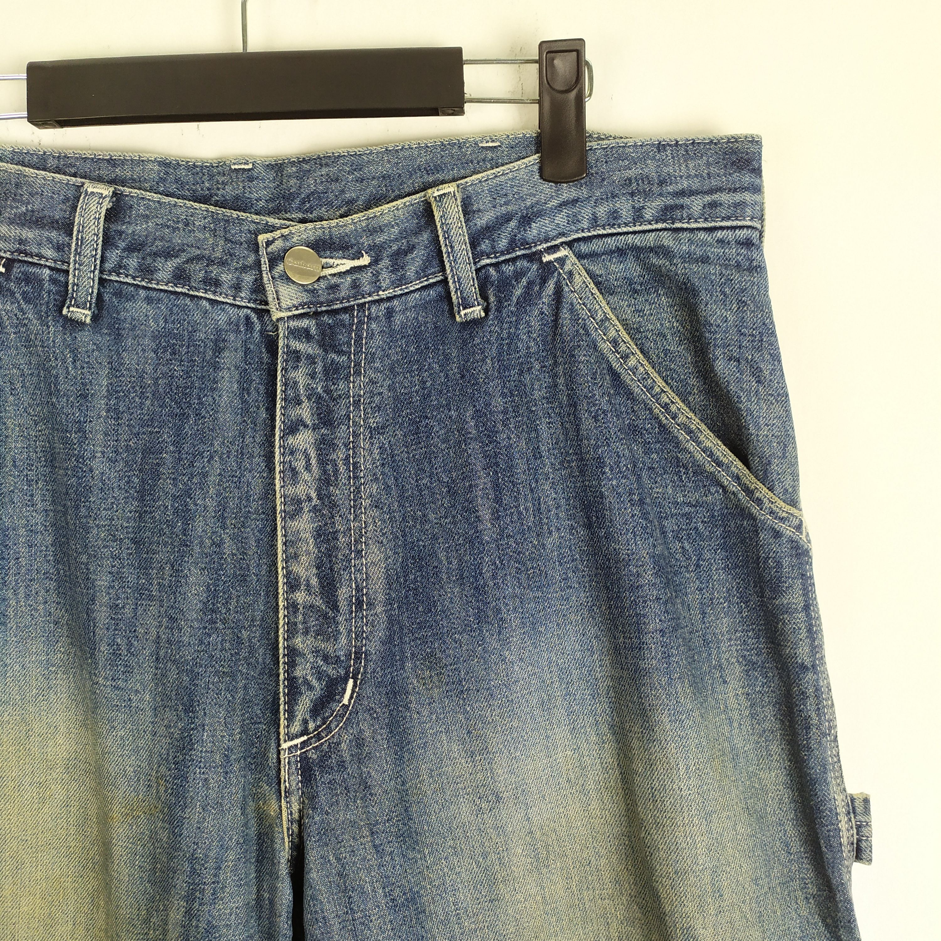 Carhartt CARHARTT FADED RIPPED JEANS CARGO PANTS Size US 33 - 13 Thumbnail