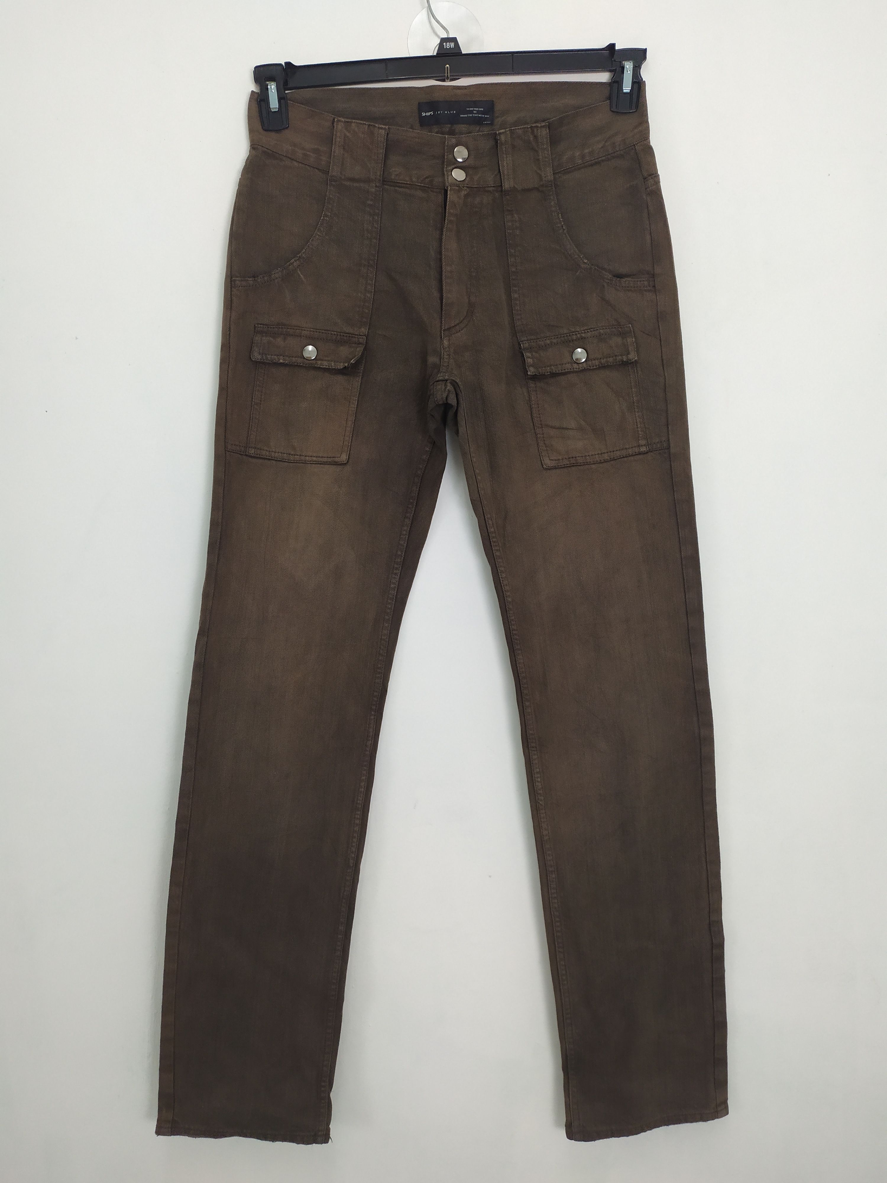 image of Ships Japan Ships Jet Blue Faded Cargo Pants / Bush Pants in Brown, Men's (Size 32)