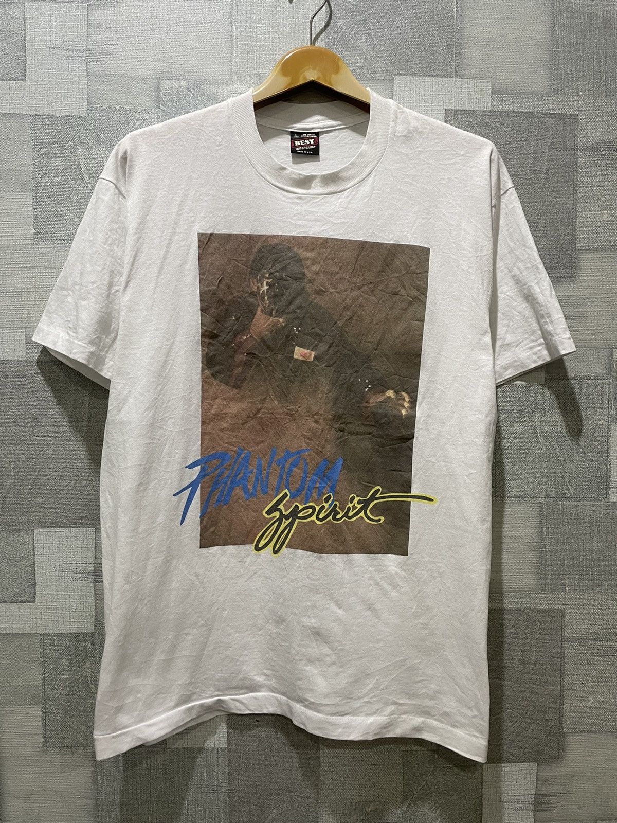 image of Fruit Of The Loom x Made In USA Phantom Spirit in White, Men's (Size Large)