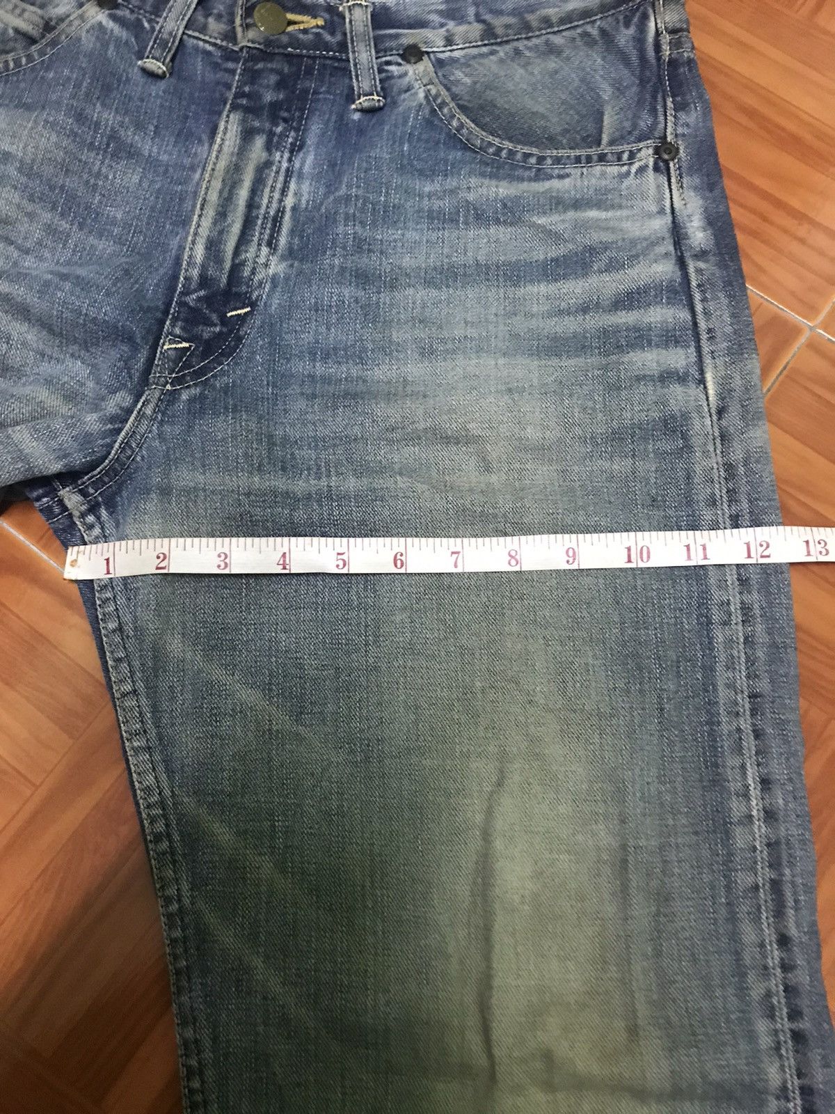 Lee Lee Vintage Straight Leg Jeans – Light Wash, Distressed Fade Size US 32 / EU 48 - 13 Thumbnail