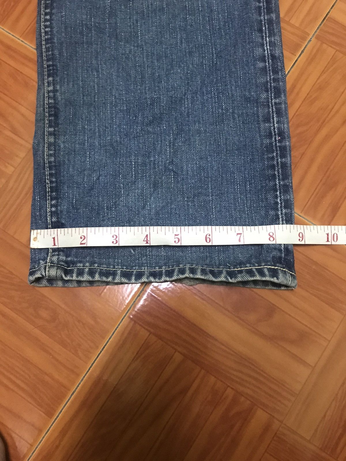 Lee Lee Vintage Straight Leg Jeans – Light Wash, Distressed Fade Size US 32 / EU 48 - 15 Thumbnail