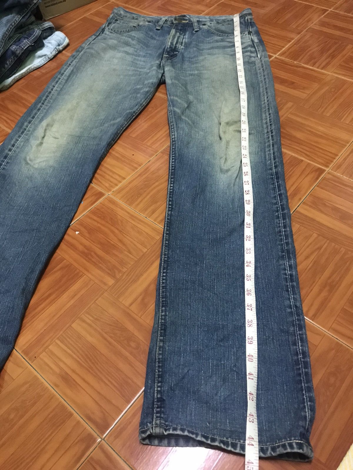 Lee Lee Vintage Straight Leg Jeans – Light Wash, Distressed Fade Size US 32 / EU 48 - 11 Thumbnail