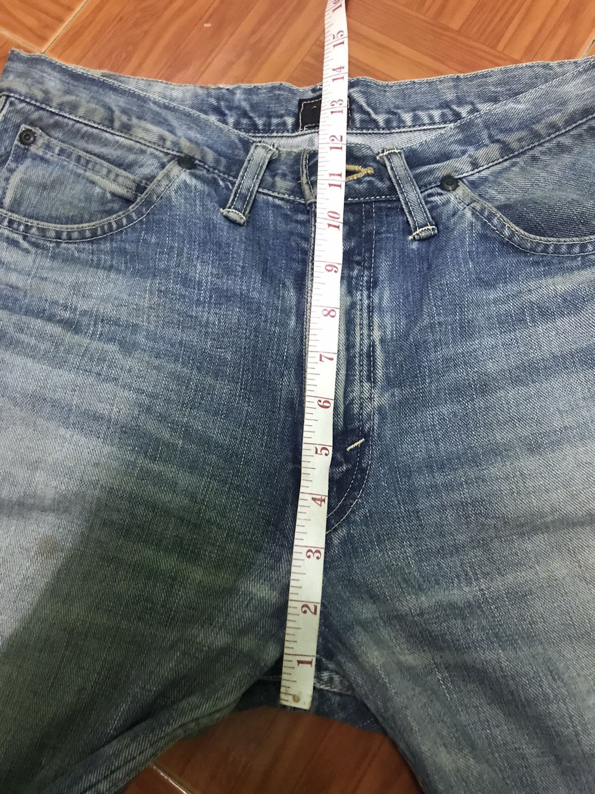 Lee Lee Vintage Straight Leg Jeans – Light Wash, Distressed Fade Size US 32 / EU 48 - 10 Thumbnail