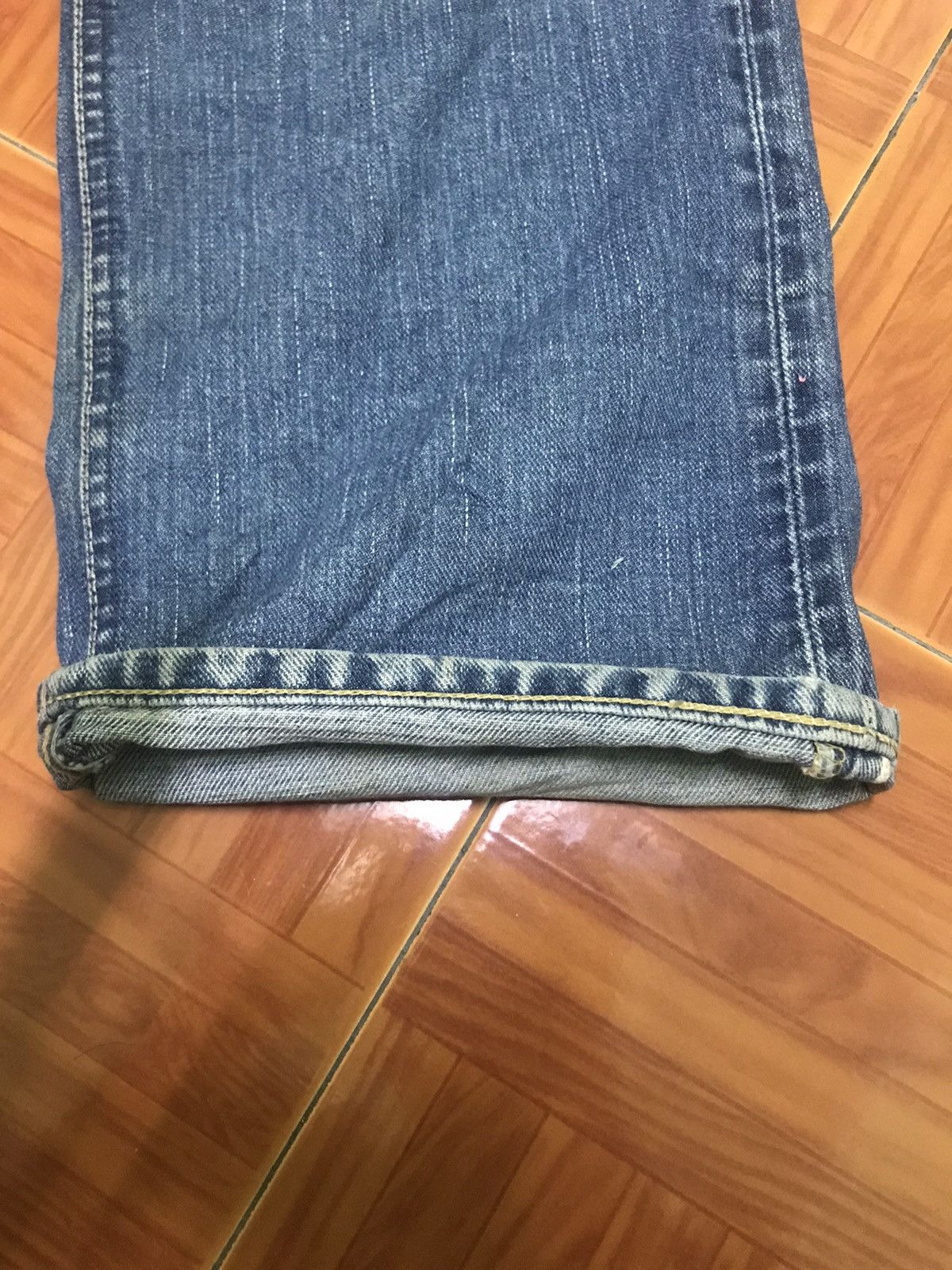 Lee Lee Vintage Straight Leg Jeans – Light Wash, Distressed Fade Size US 32 / EU 48 - 16 Thumbnail