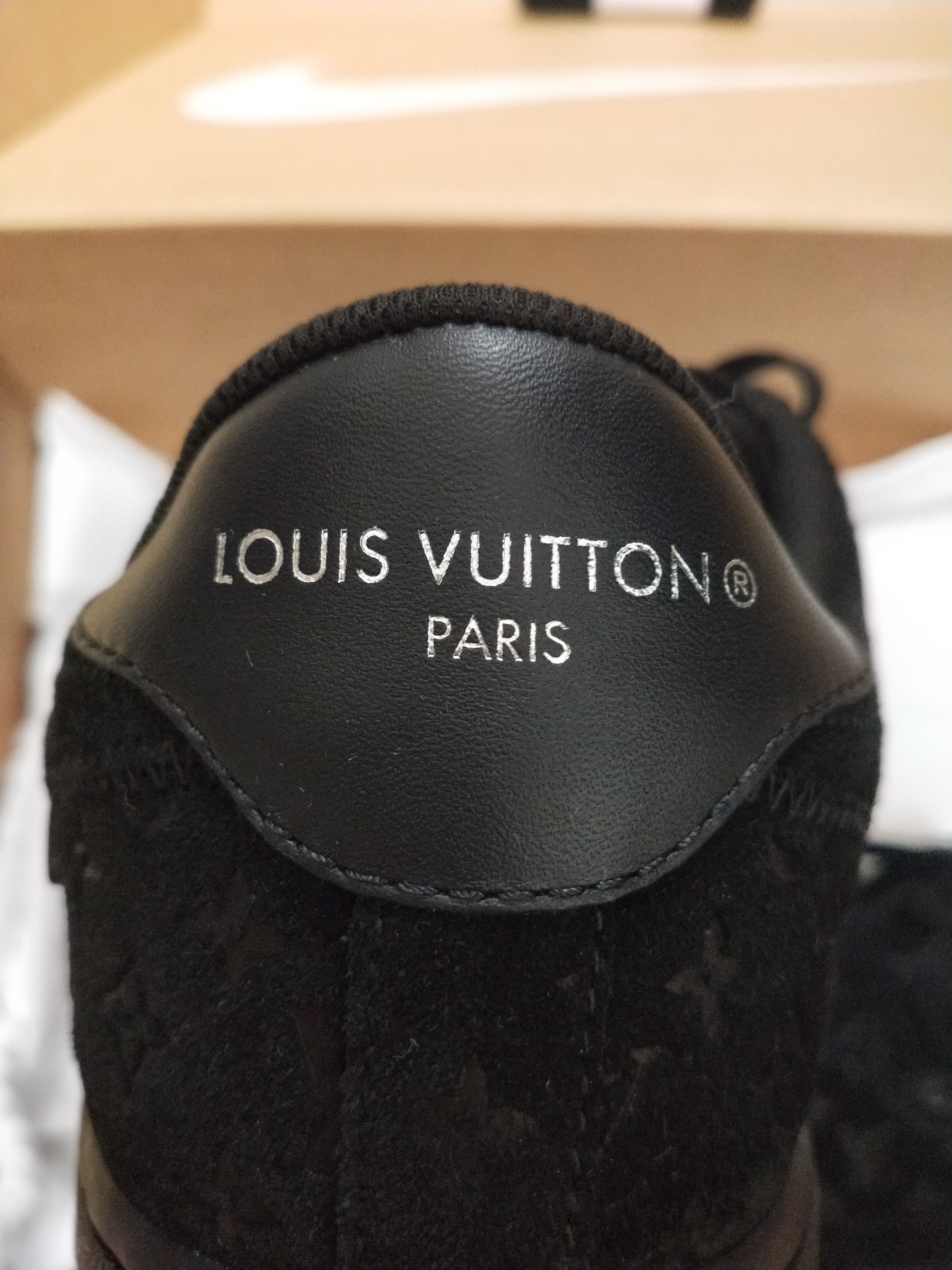 Louis Vuitton Black Suede Air Force 1 Size US 7 / EU 40 - 4 Thumbnail