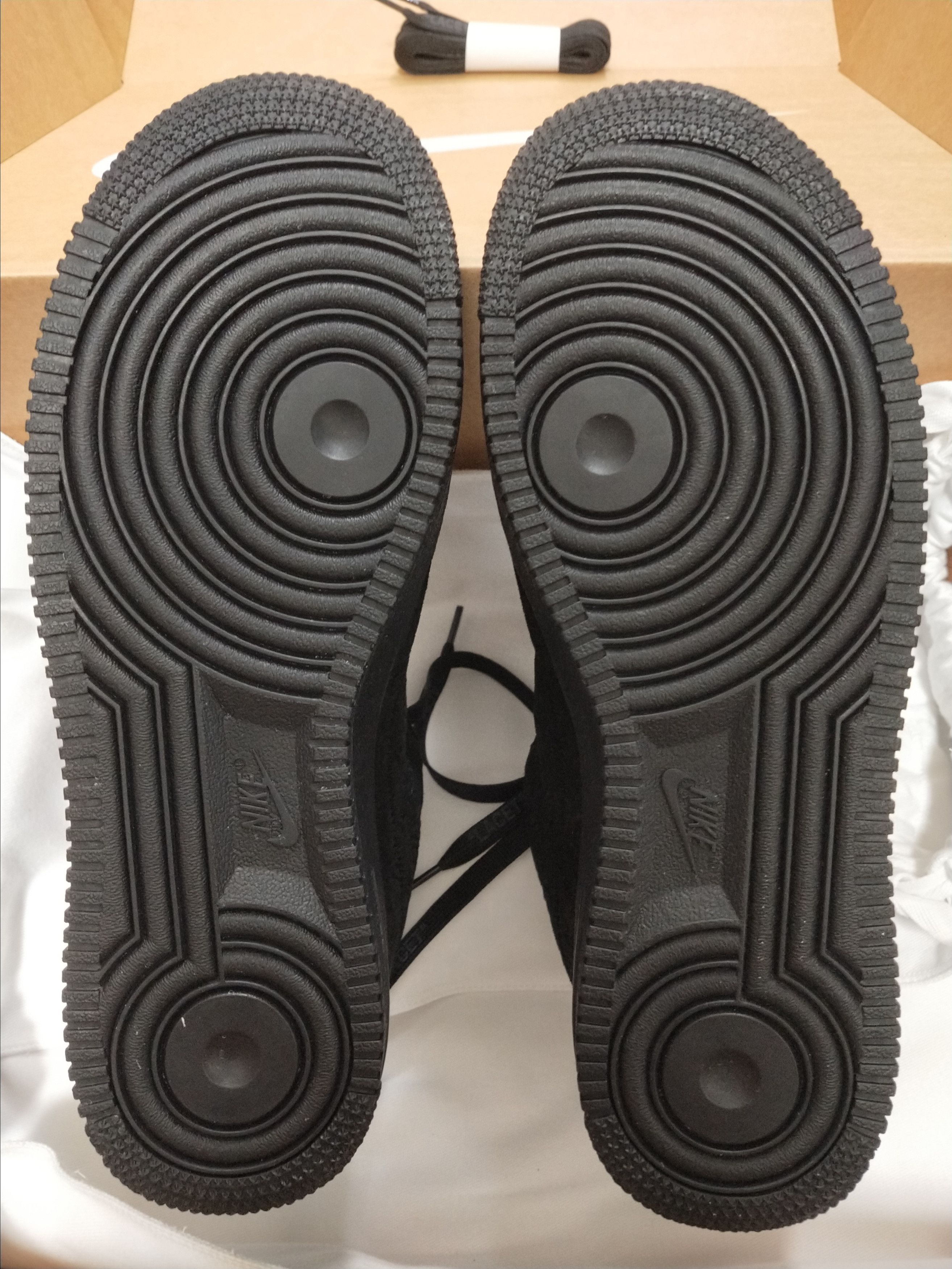Louis Vuitton Black Suede Air Force 1 Size US 7 / EU 40 - 6 Thumbnail