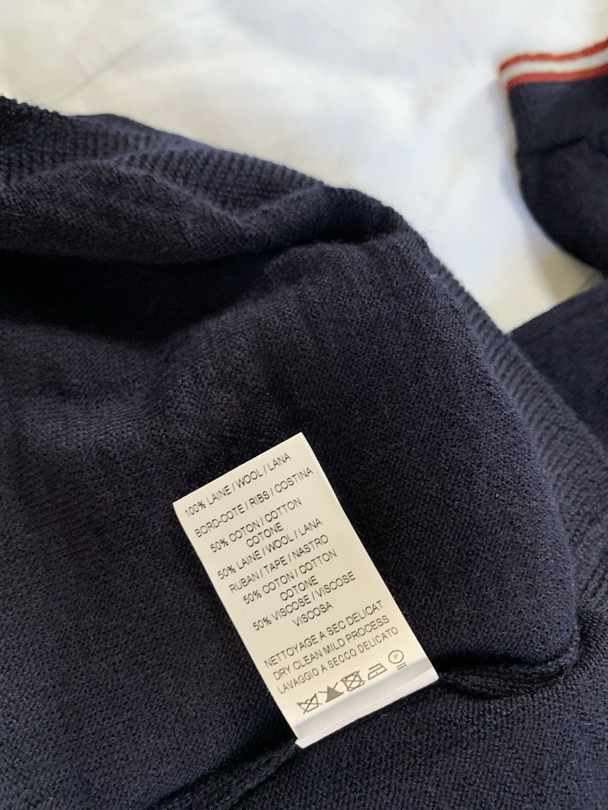 Lanvin Lanvin Distressed logo patch sweater Size US XL / EU 56 / 4 - 11 Thumbnail