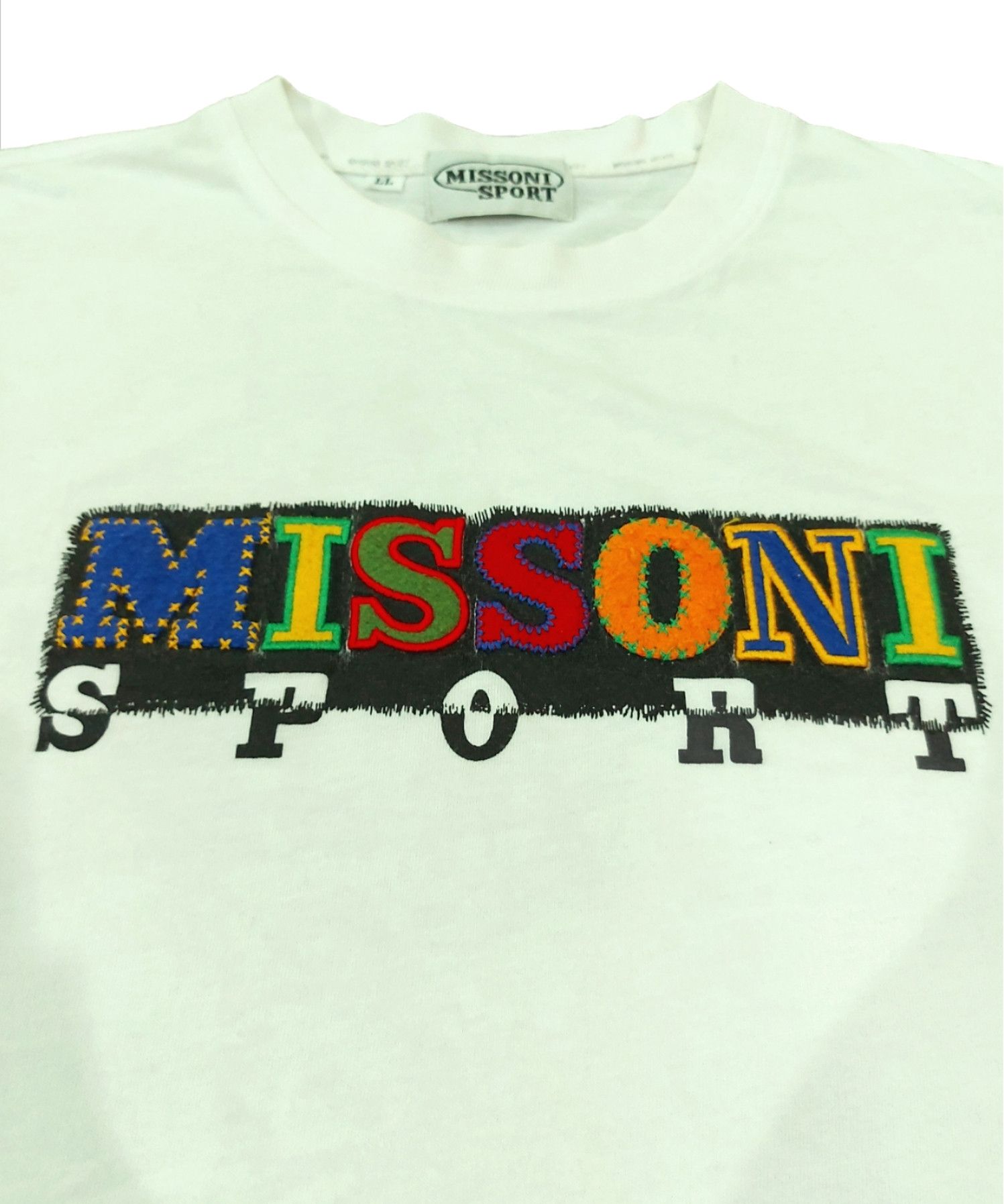 Designer × Missoni RARE! VTG MISSONI SPORT ITALY PATCH SPELL OUT Size US XL / EU 56 / 4 - 5 Thumbnail