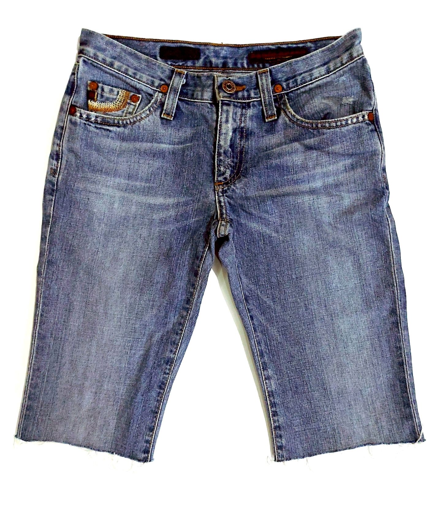 AG Adriano Goldschmied RARE! AG ADRIANO GOLDSCHMIED DISTRESSED DENIM SHORTS Size US 28 / EU 44 - 1 Thumbnail