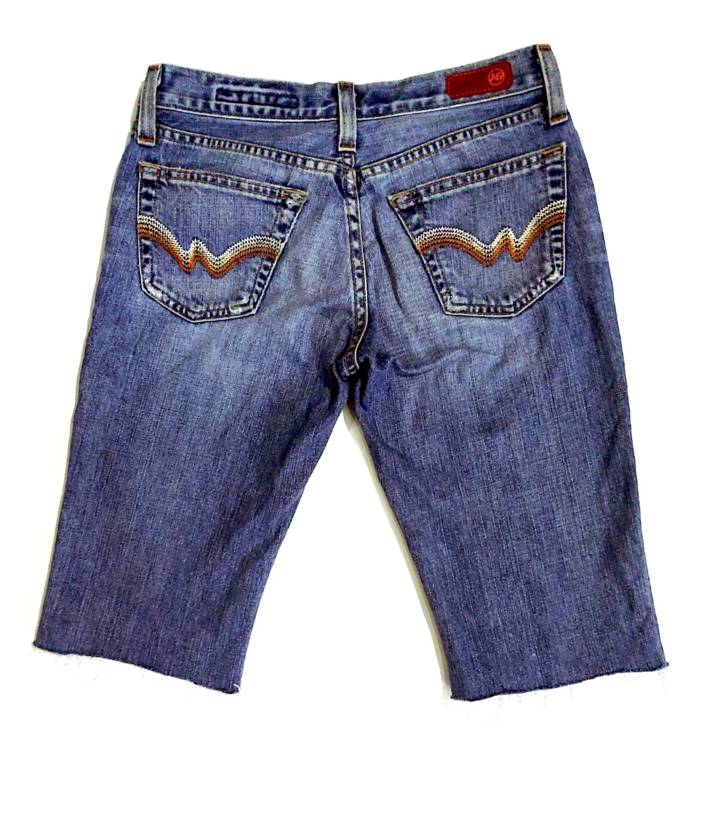 AG Adriano Goldschmied RARE! AG ADRIANO GOLDSCHMIED DISTRESSED DENIM SHORTS Size US 28 / EU 44 - 2 Thumbnail