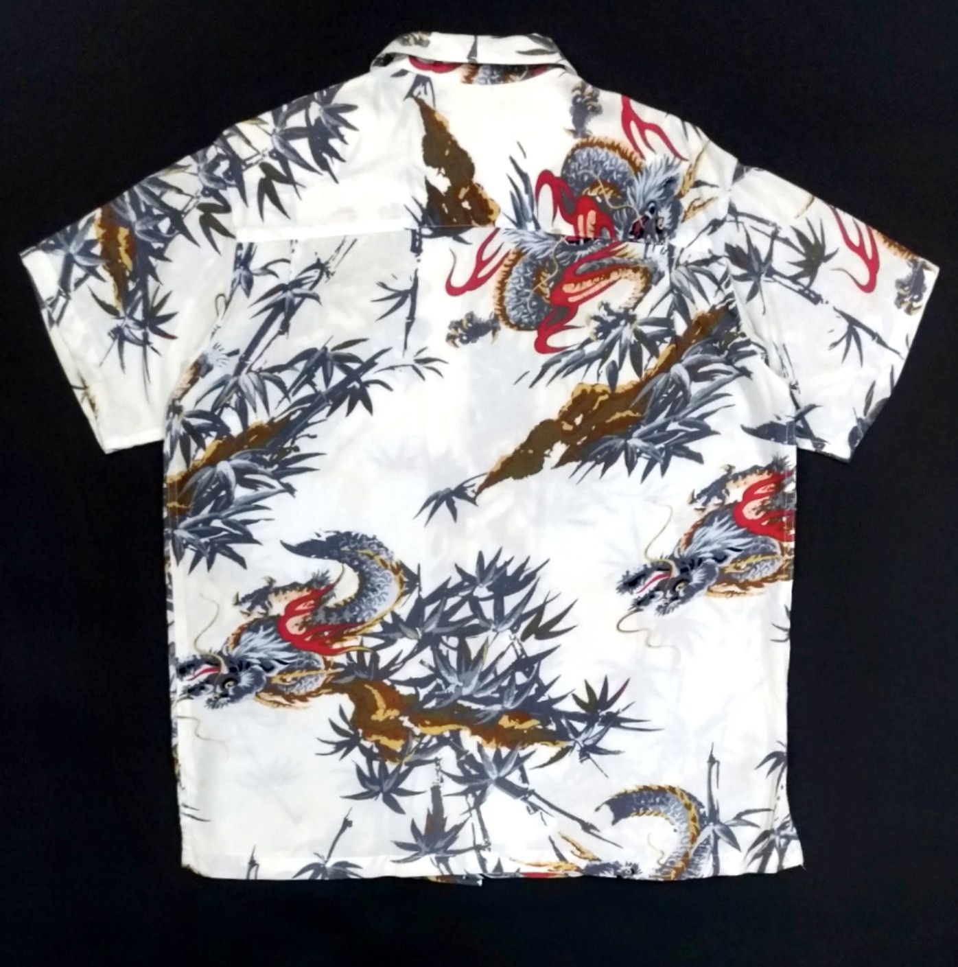 Japanese Brand RARE! VTG EUROYAL RAYON JAPANESE TRADITIONAL MOTIF "RYU" Size US M / EU 48-50 / 2 - 2 Thumbnail