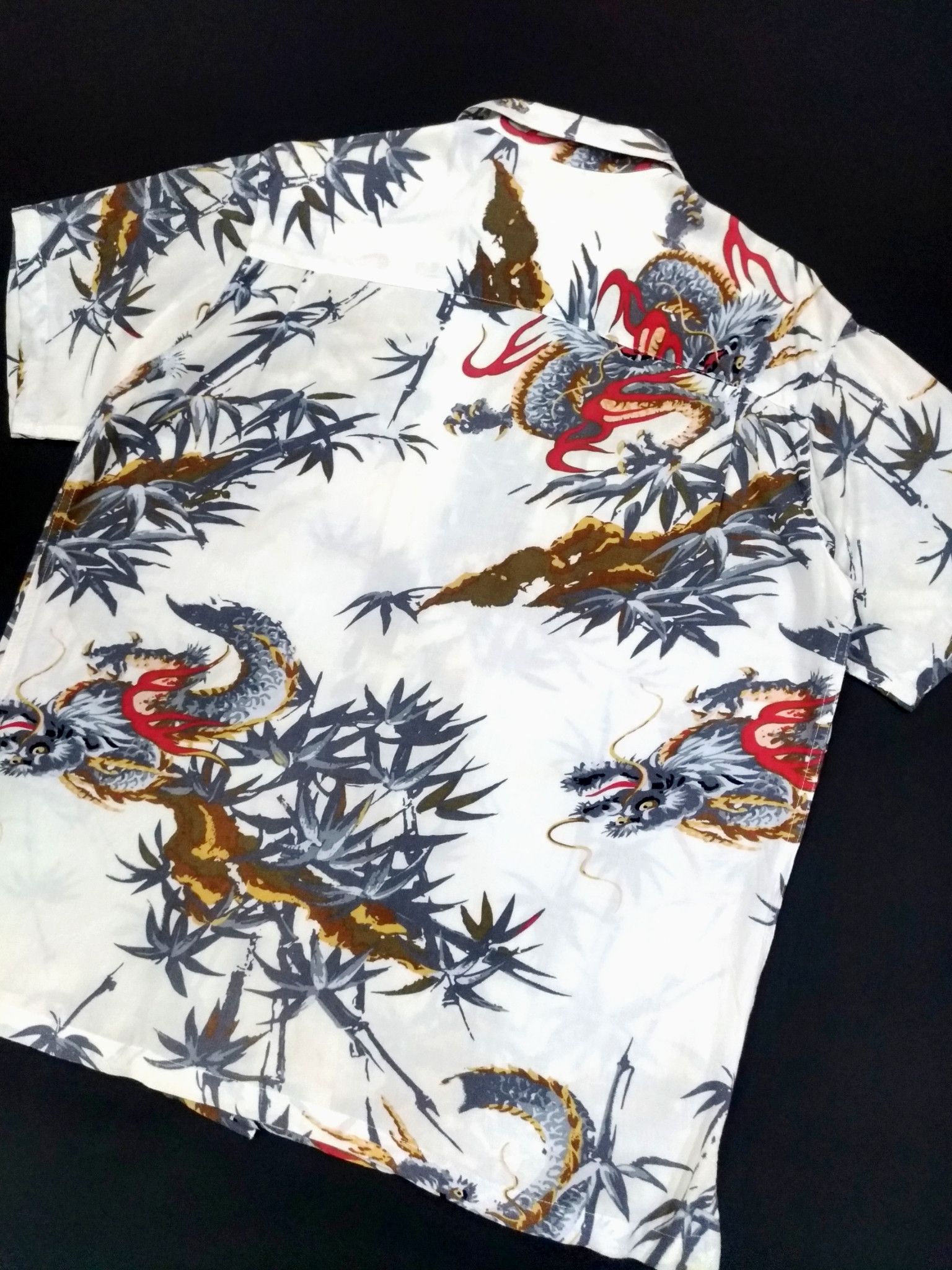 Japanese Brand RARE! VTG EUROYAL RAYON JAPANESE TRADITIONAL MOTIF "RYU" Size US M / EU 48-50 / 2 - 8 Thumbnail