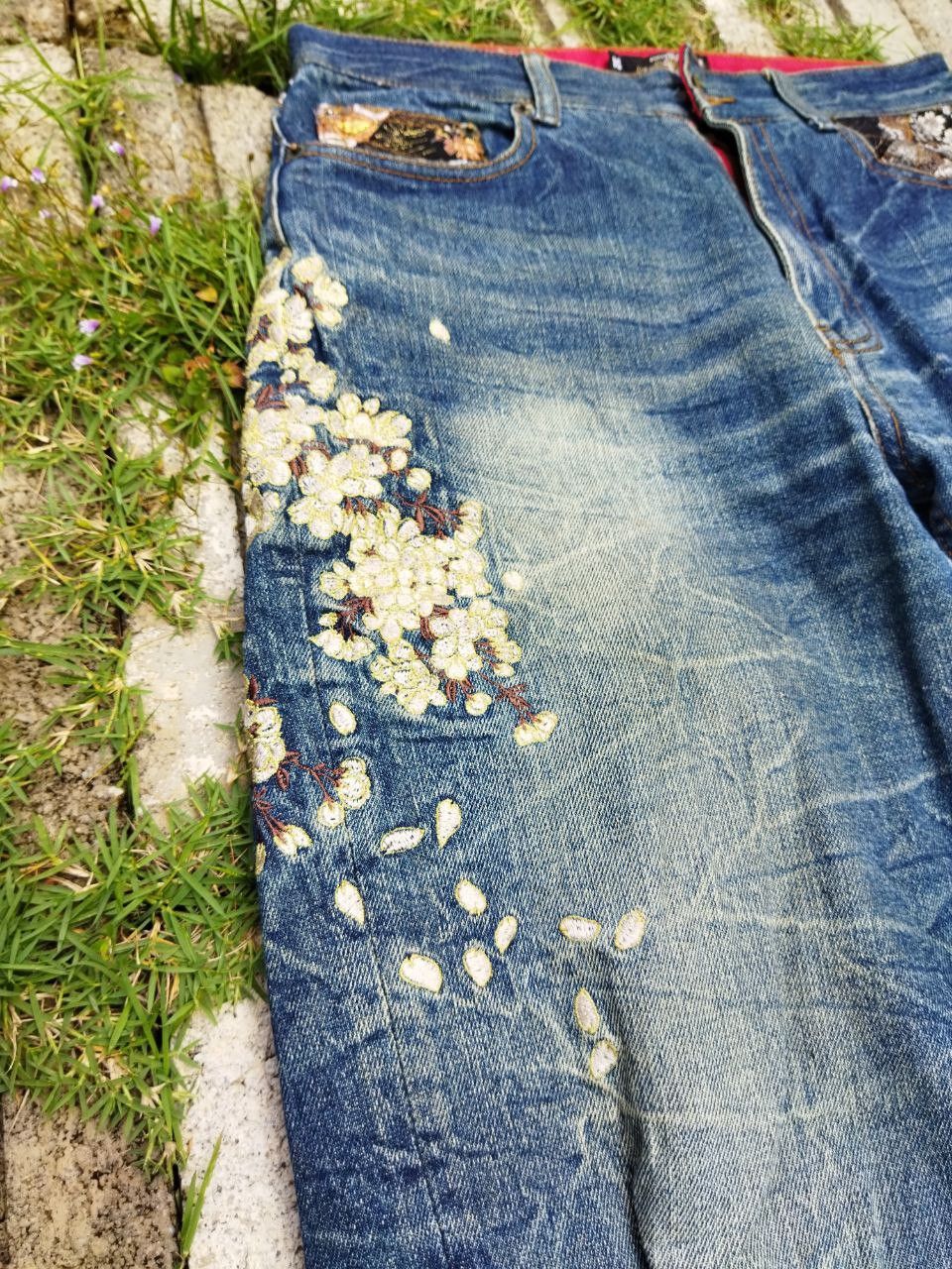 Karakuri Tamashii Vintage Bukkirabou Japan Sukajan Distressed Jeans Size US 32 / EU 48 - 6 Thumbnail