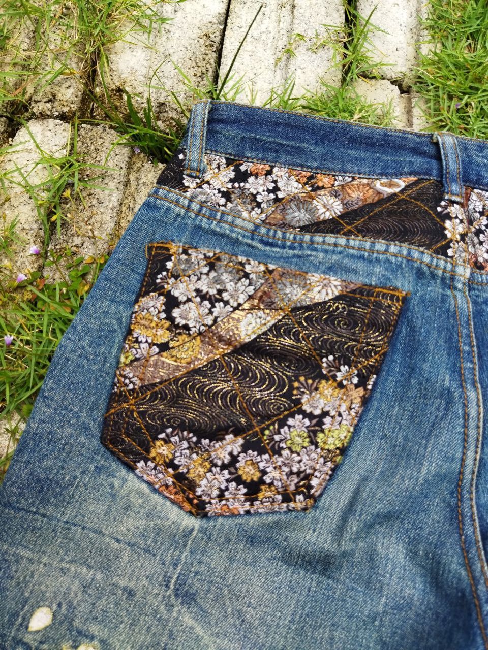 Karakuri Tamashii Vintage Bukkirabou Japan Sukajan Distressed Jeans Size US 32 / EU 48 - 15 Thumbnail