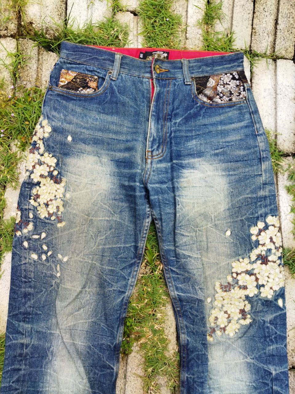 Karakuri Tamashii Vintage Bukkirabou Japan Sukajan Distressed Jeans Size US 32 / EU 48 - 4 Thumbnail