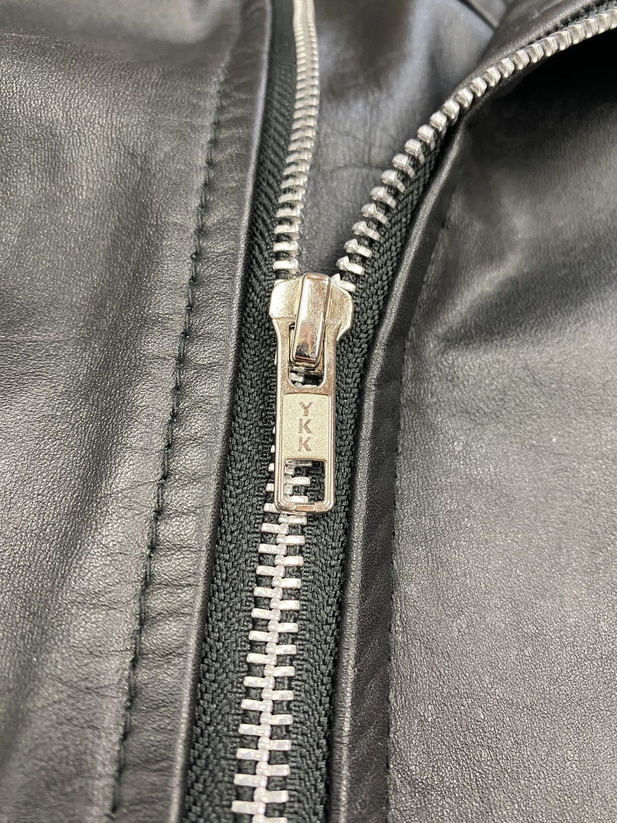Japanese Brand × Vintage Vintage Black Leather Biker Motorcycle Black Jacket Size US L / EU 52-54 / 3 - 7 Thumbnail