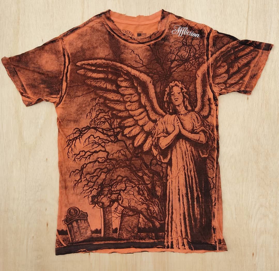 Vintage vintage tee D - 20 lucifer overprinted Size US L / EU 52-54 / 3 - 1 Thumbnail