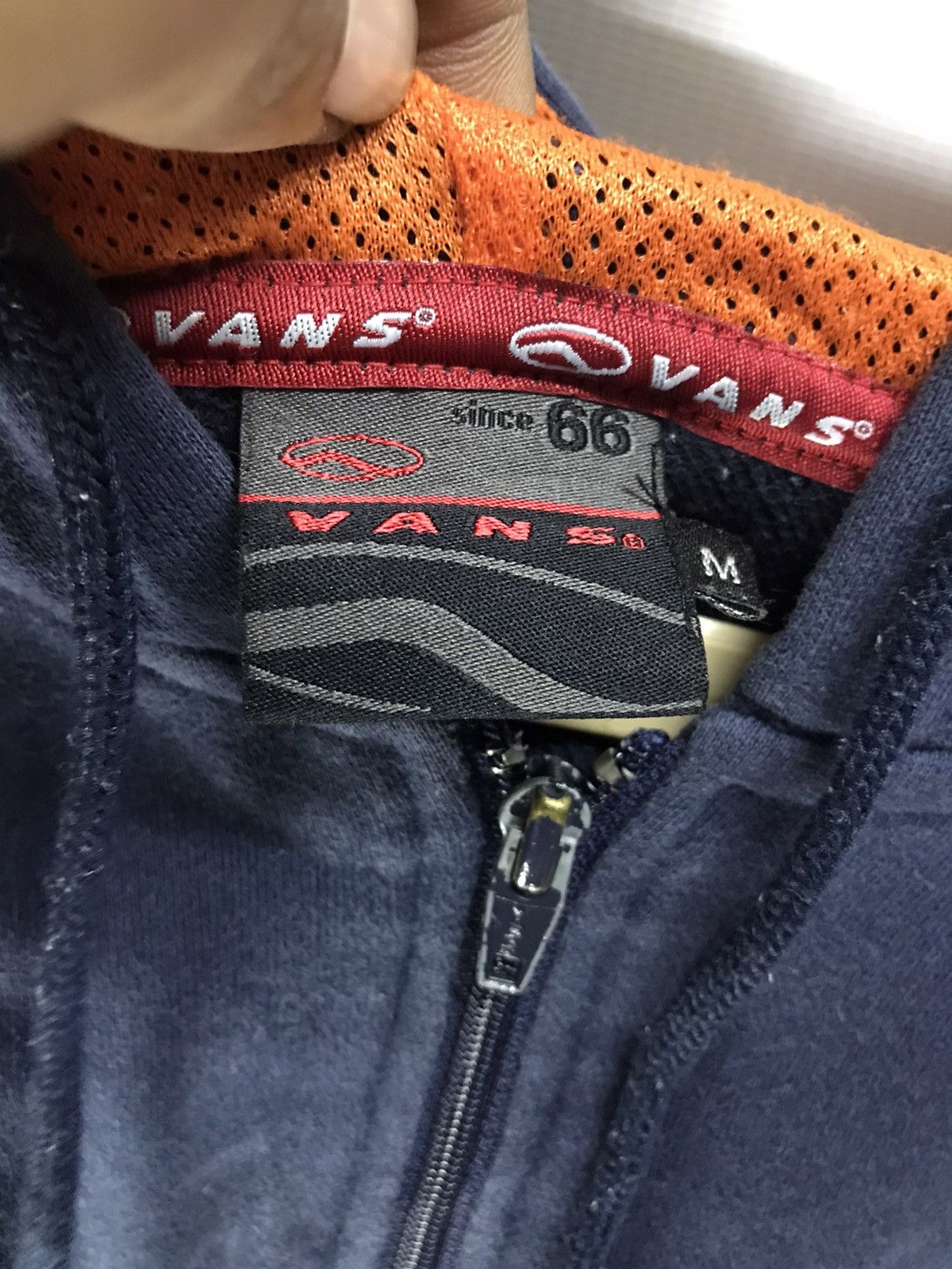 Vans × Vintage Vintage vans zipper hoodie back spellout Size US M / EU 48-50 / 2 - 3 Thumbnail