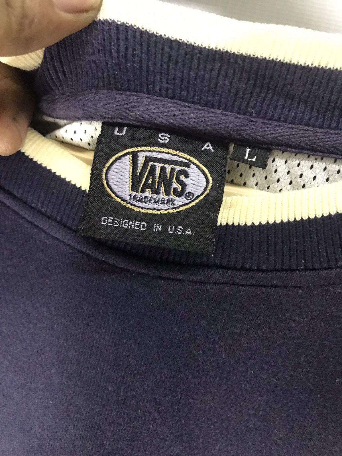 Vans Vans spellout in sleeve crewneck sweatshirt Size US L / EU 52-54 / 3 - 4 Thumbnail