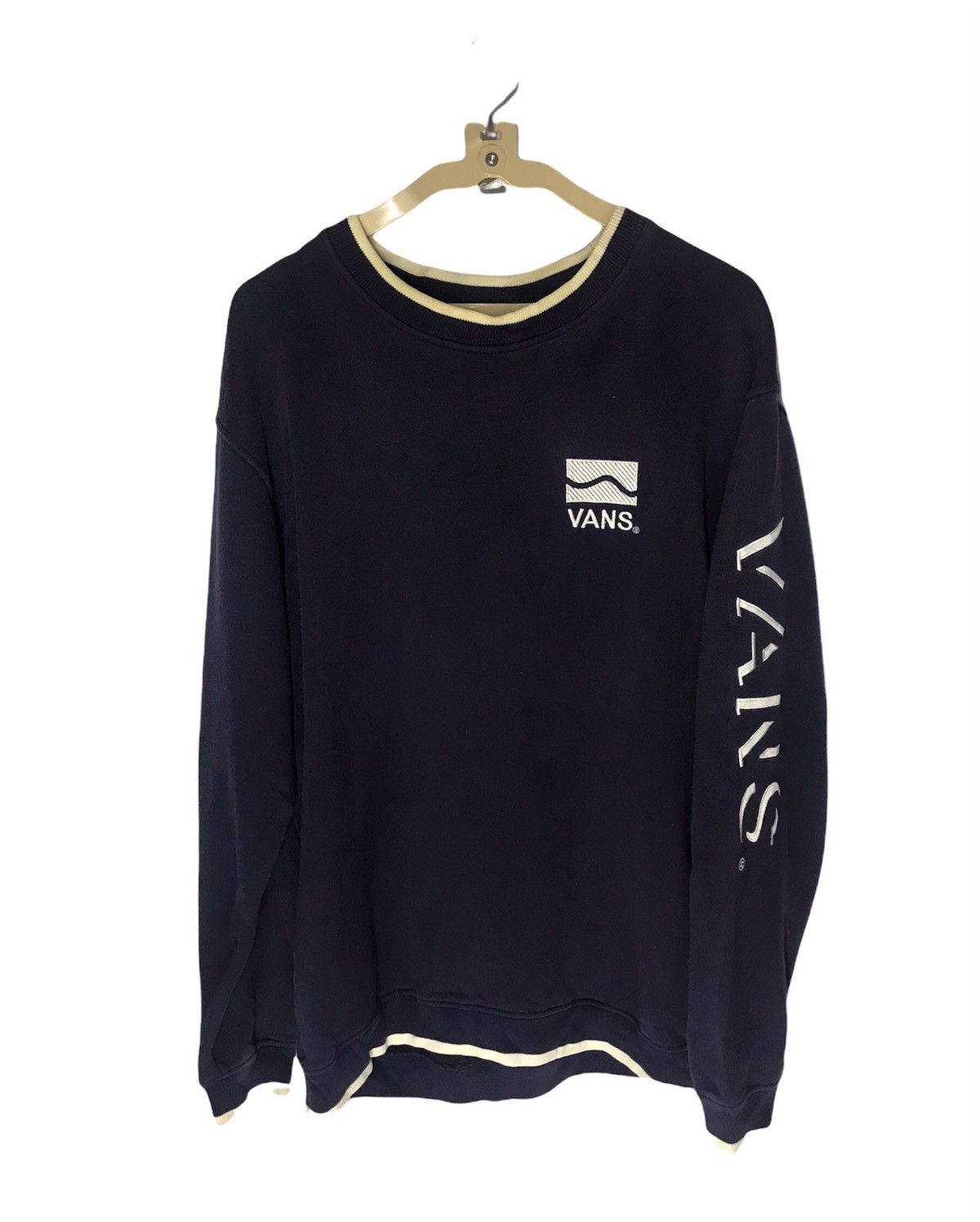 Vans Vans spellout in sleeve crewneck sweatshirt Size US L / EU 52-54 / 3 - 1 Thumbnail