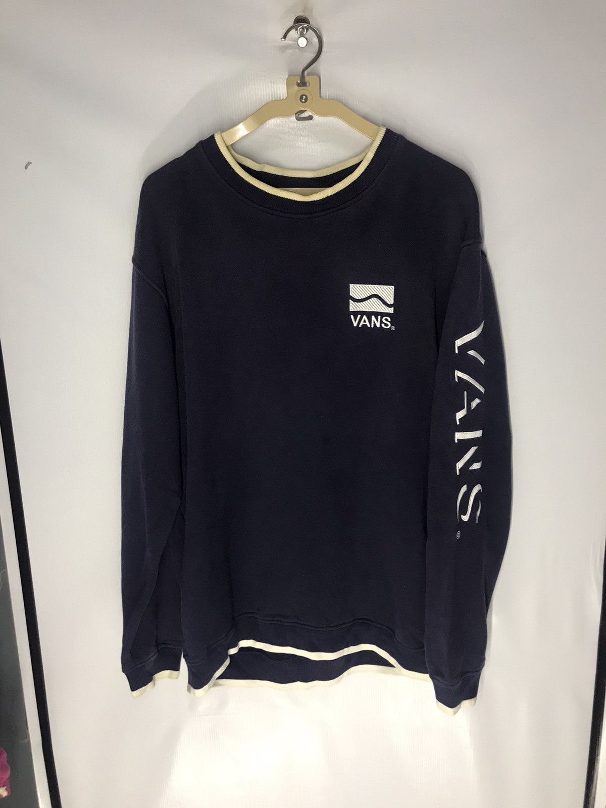 Vans Vans spellout in sleeve crewneck sweatshirt Size US L / EU 52-54 / 3 - 5 Thumbnail
