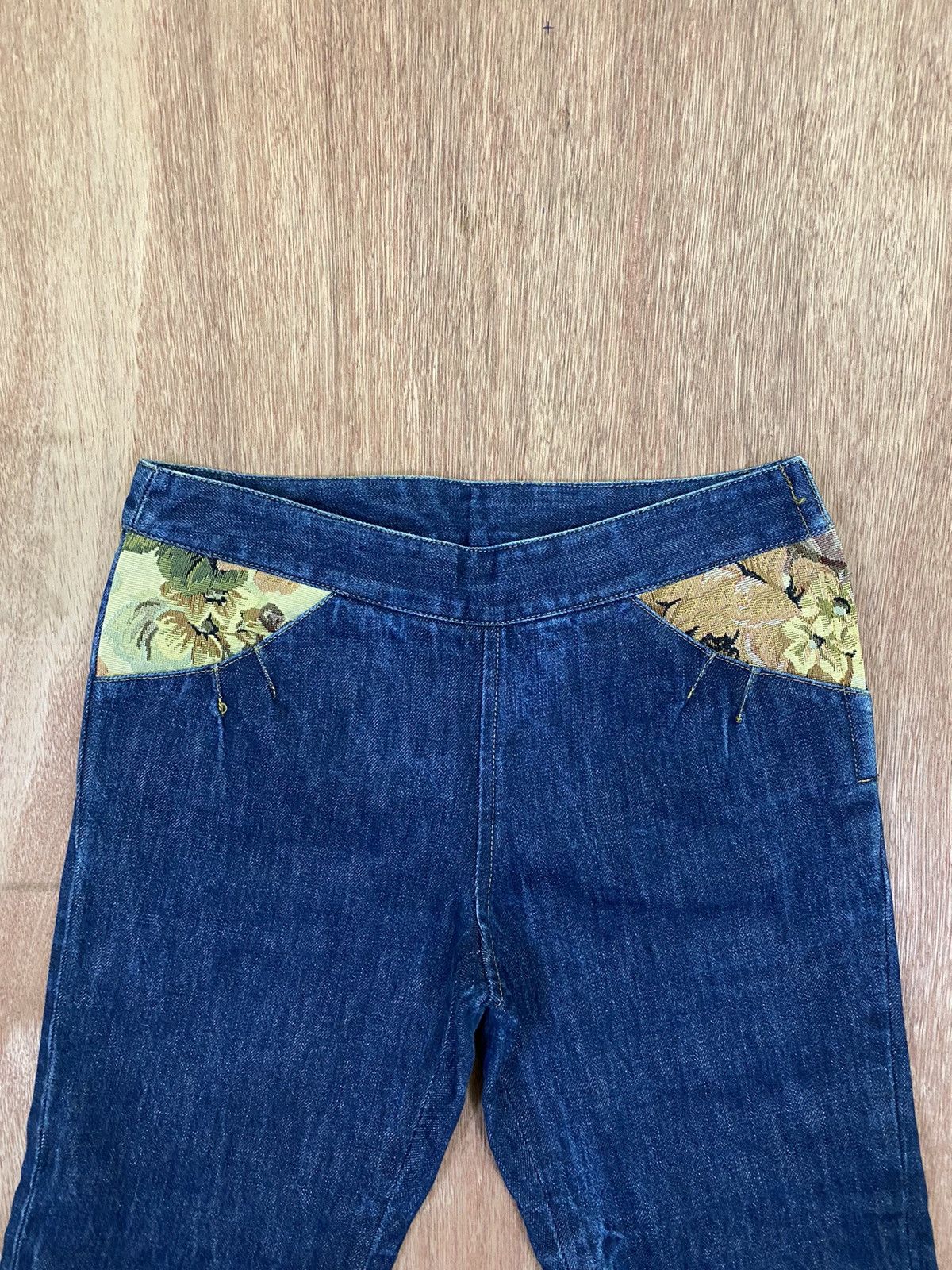 Japanese Brand Socum + Union Space Rare Wide Leg Capri Denim Size 27" / US 4 / IT 40 - 5 Thumbnail