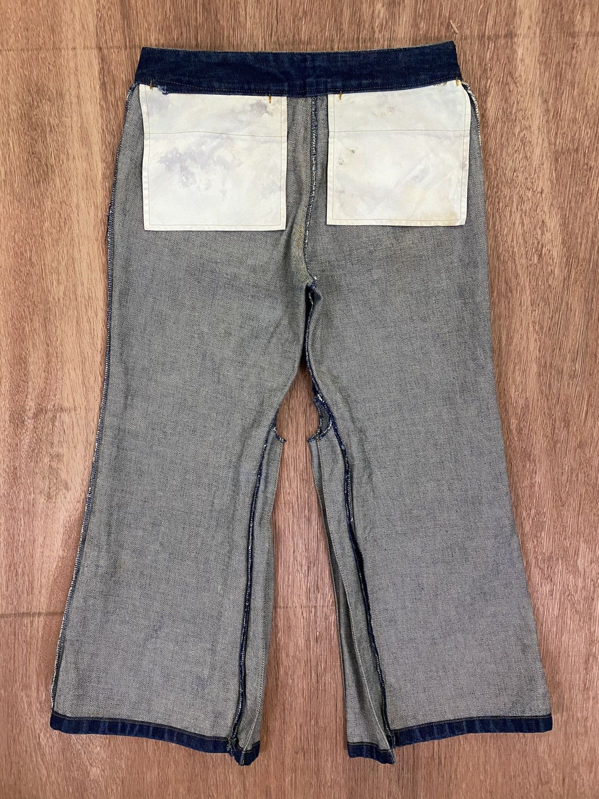 Japanese Brand Socum + Union Space Rare Wide Leg Capri Denim Size 27" / US 4 / IT 40 - 11 Thumbnail