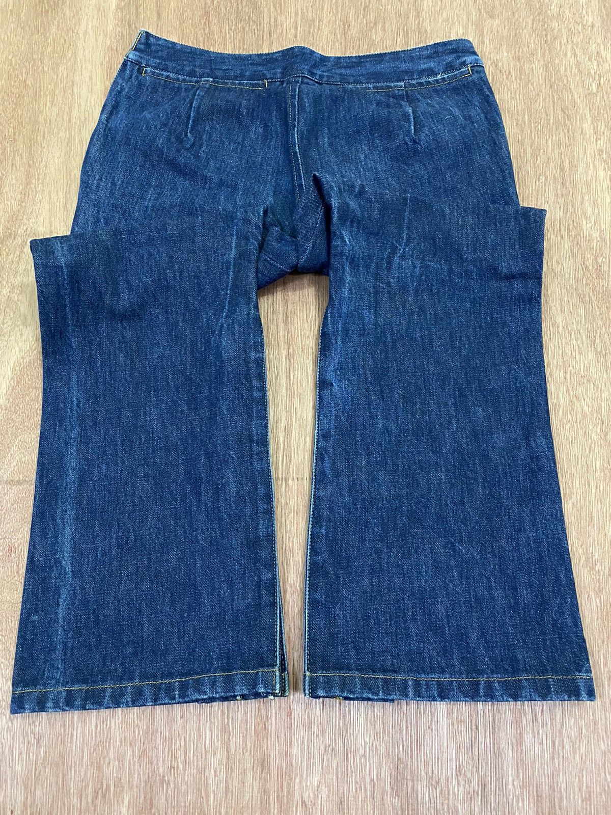 Japanese Brand Socum + Union Space Rare Wide Leg Capri Denim Size 27" / US 4 / IT 40 - 8 Thumbnail
