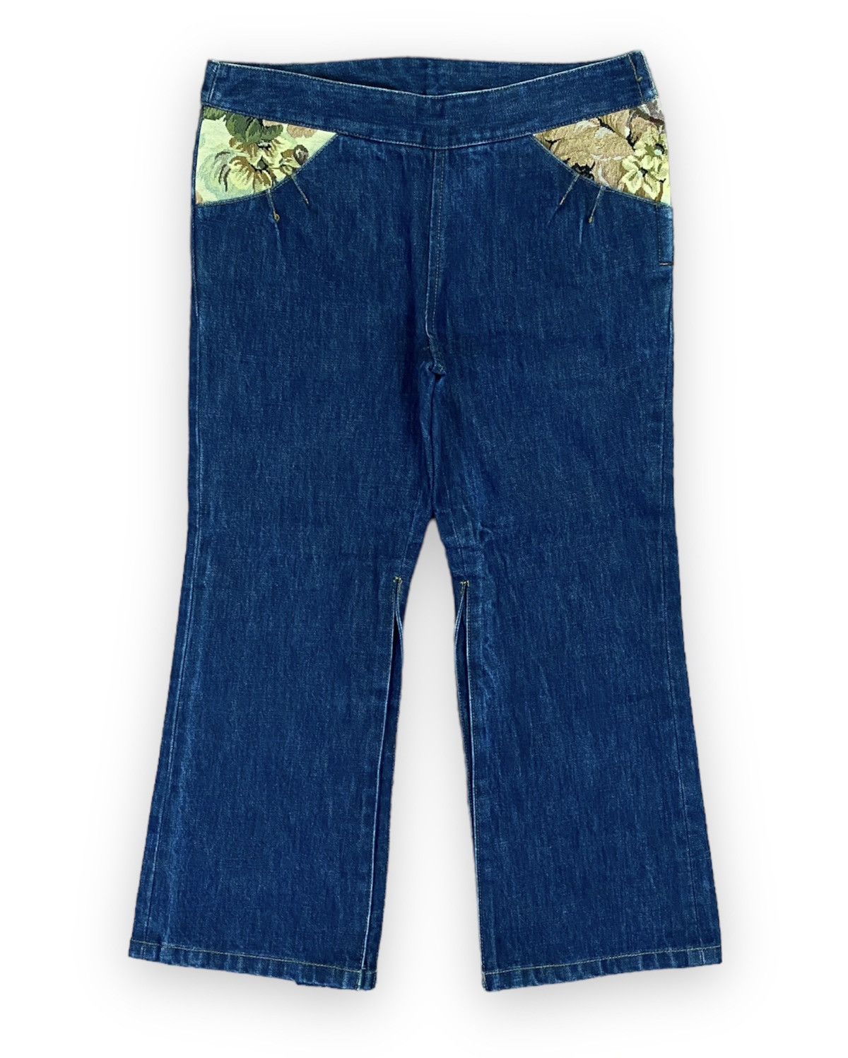 Japanese Brand Socum + Union Space Rare Wide Leg Capri Denim Size 27" / US 4 / IT 40 - 1 Thumbnail