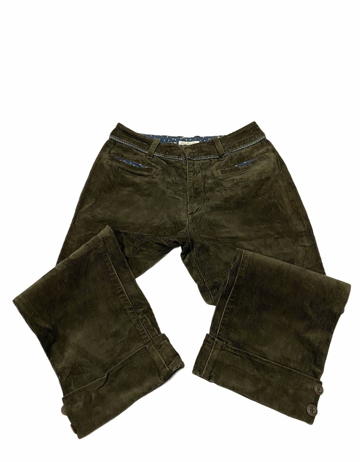 Japanese Brand Sunny Clouds Corduroy Capri Pant Size US 28 / EU 44 - 5 Thumbnail