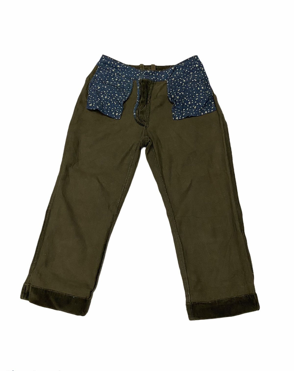Japanese Brand Sunny Clouds Corduroy Capri Pant Size US 28 / EU 44 - 7 Thumbnail