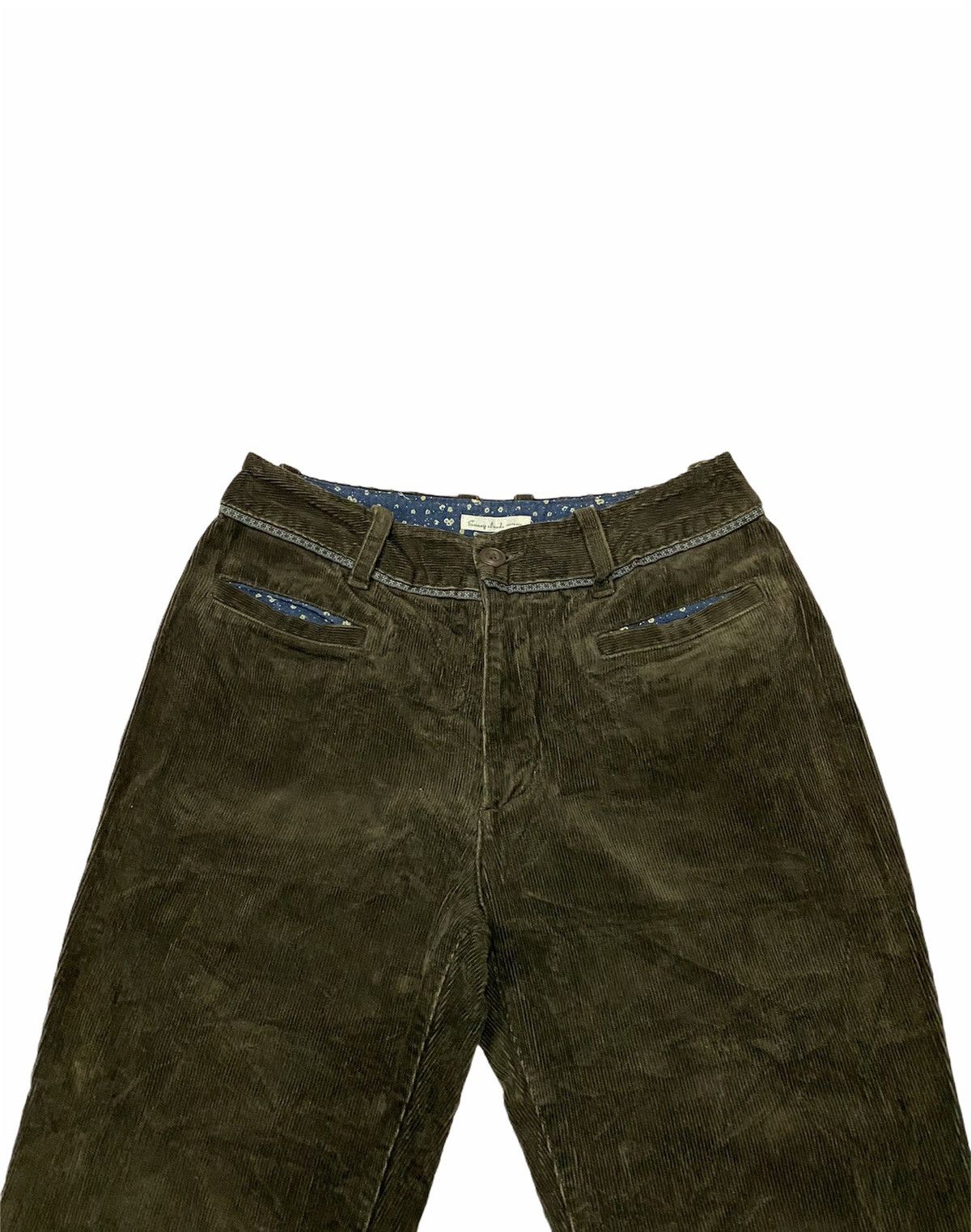 Japanese Brand Sunny Clouds Corduroy Capri Pant Size US 28 / EU 44 - 3 Thumbnail