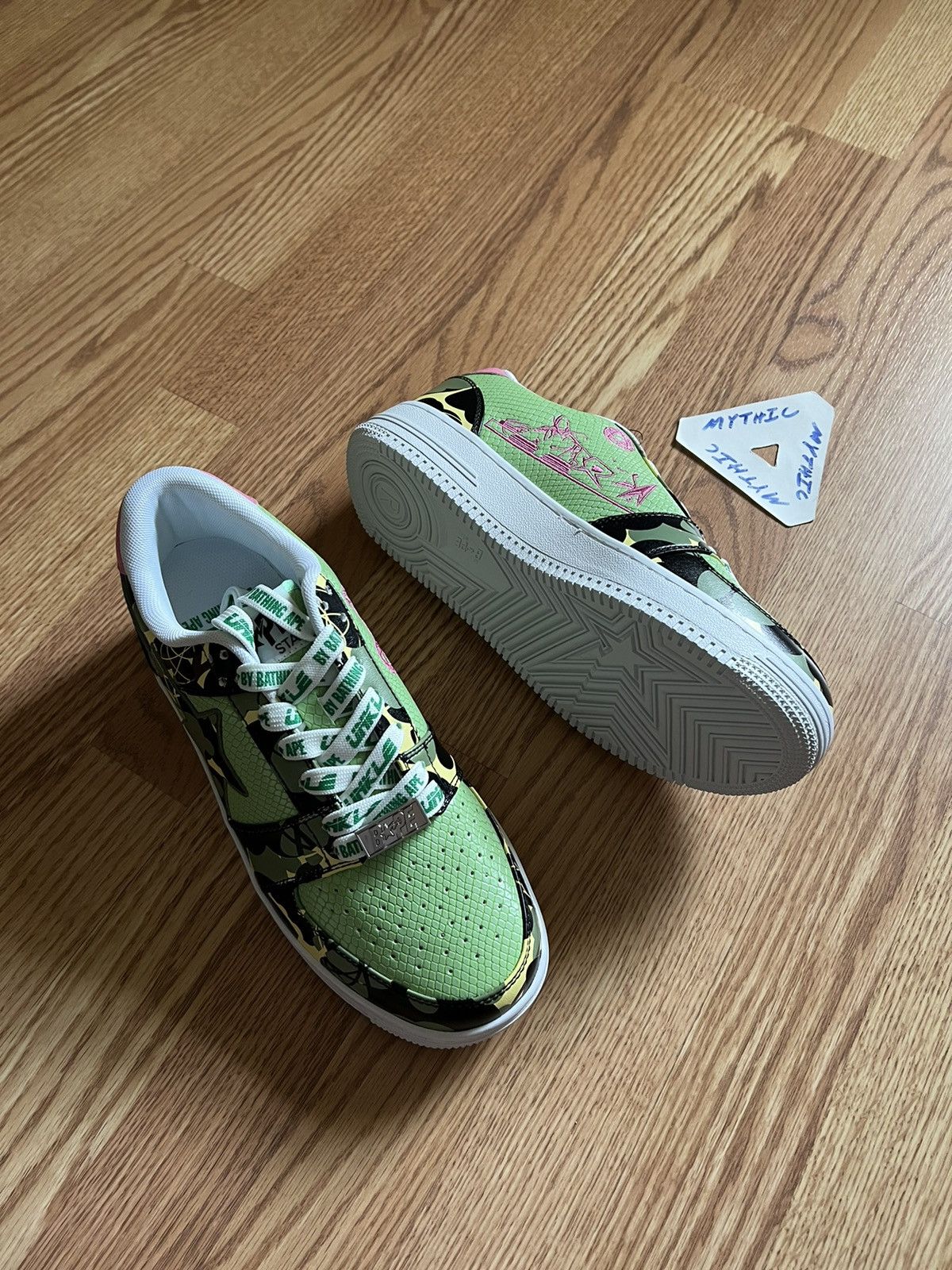 Bape A Bathing Ape Bapesta Low x Unkle x Mo’ Wax Size US 9 / EU 42 - 4 Thumbnail