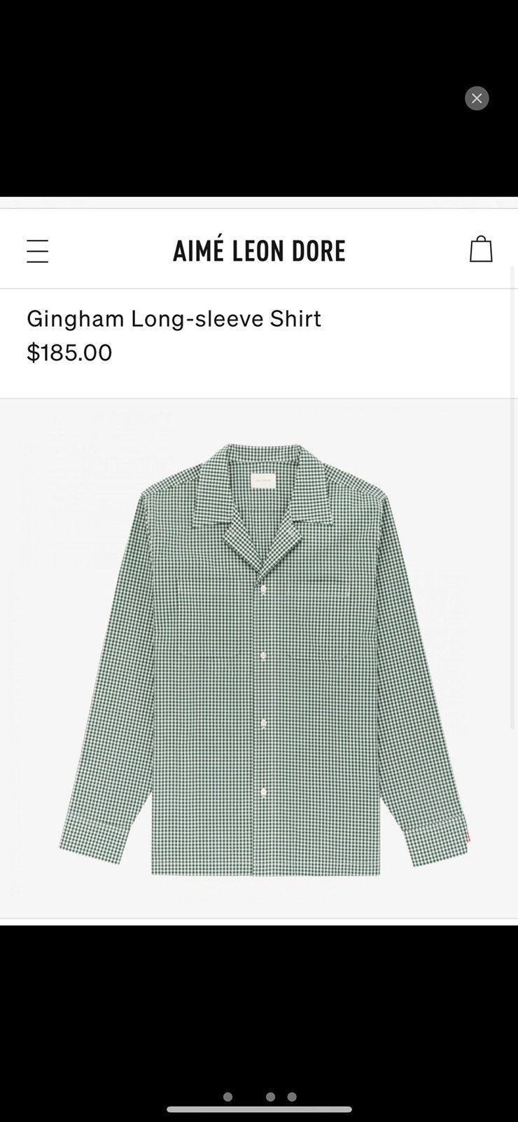 Aime Leon Dore Aimé Leon Dore Gingham Button Up Shirt Size US L / EU 52-54 / 3 - 4 Thumbnail