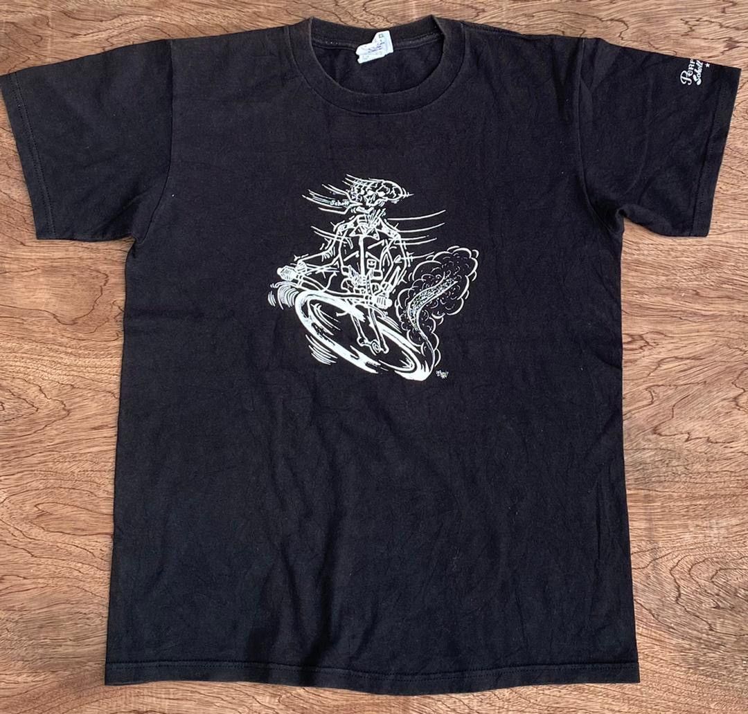 image of Made In USA x Schott Vintage Tee Schott Perfecto A30 in Black, Men's (Size Medium)