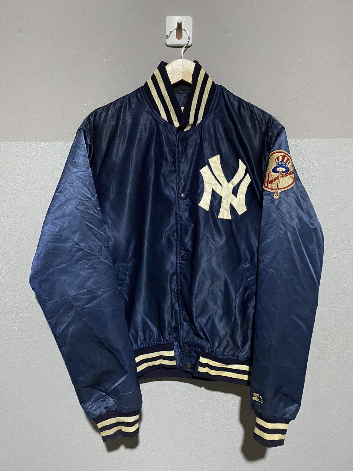 MLB × New York Yankees × Starter 🔥SALE🔥VINTAGE MLB STARTER JACKET NEW YORK YANKEES Size US L / EU 52-54 / 3 - 3 Thumbnail