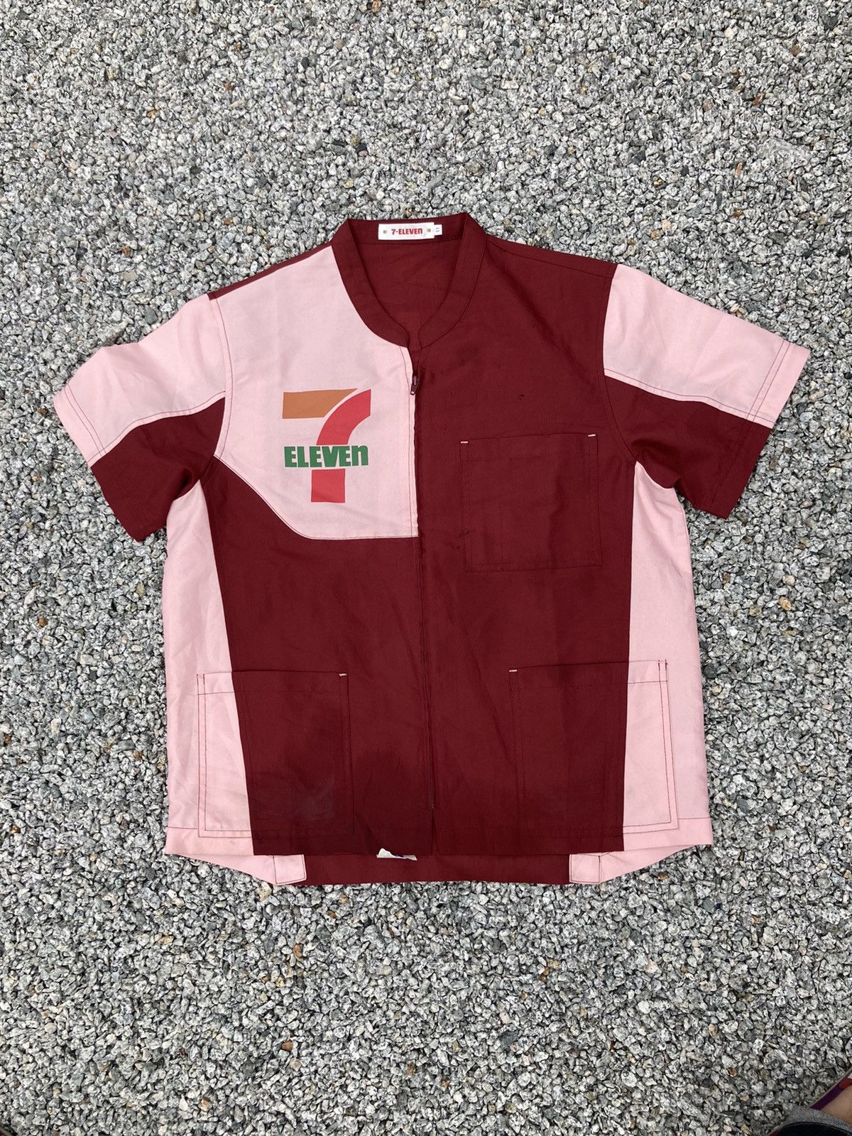 Japanese Brand × Vintage Vintage 7 Eleven Uniform Zipper Shirt Size US M / EU 48-50 / 2 - 1 Thumbnail