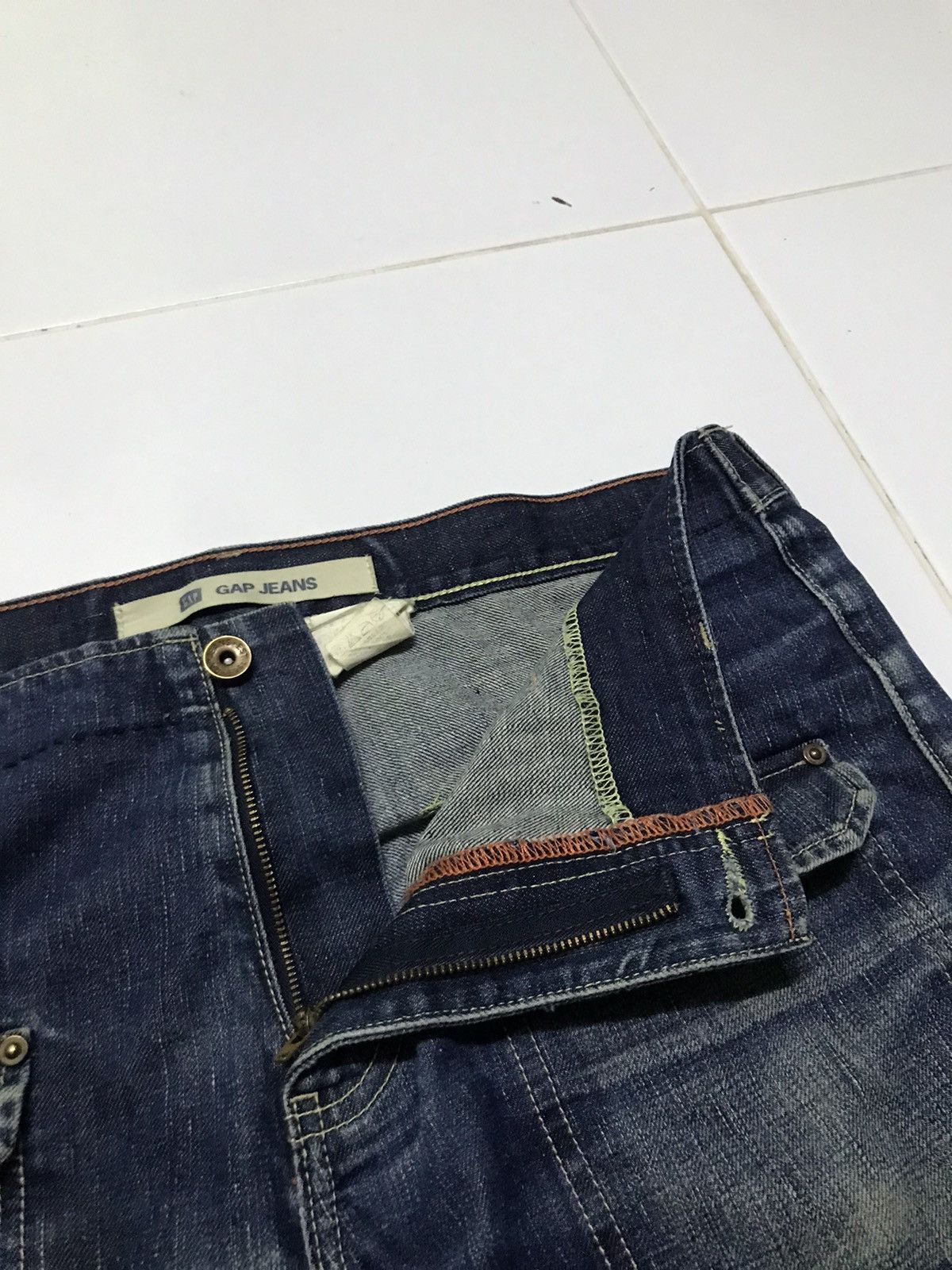Gap Gap carpenter rusty wash blue jeans Size US 33 - 6 Thumbnail