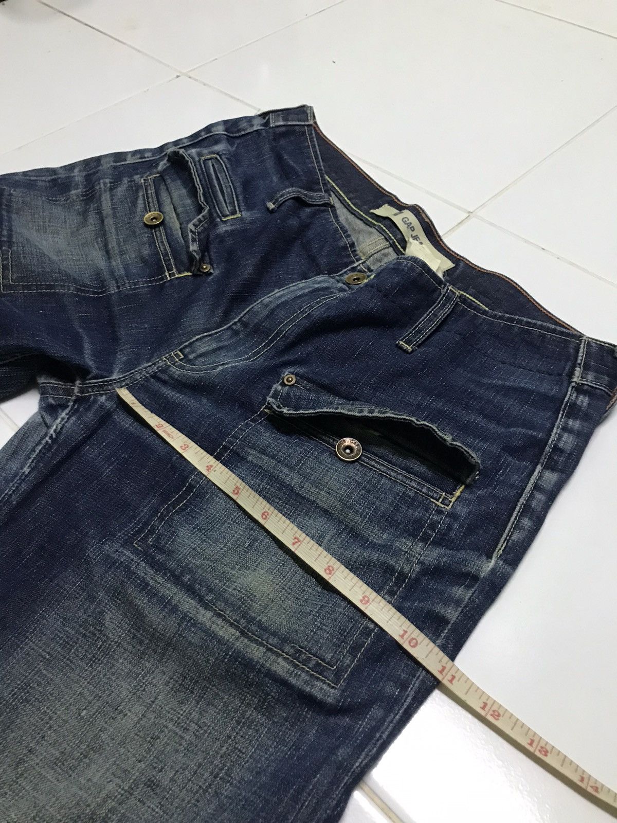 Gap Gap carpenter rusty wash blue jeans Size US 33 - 12 Thumbnail