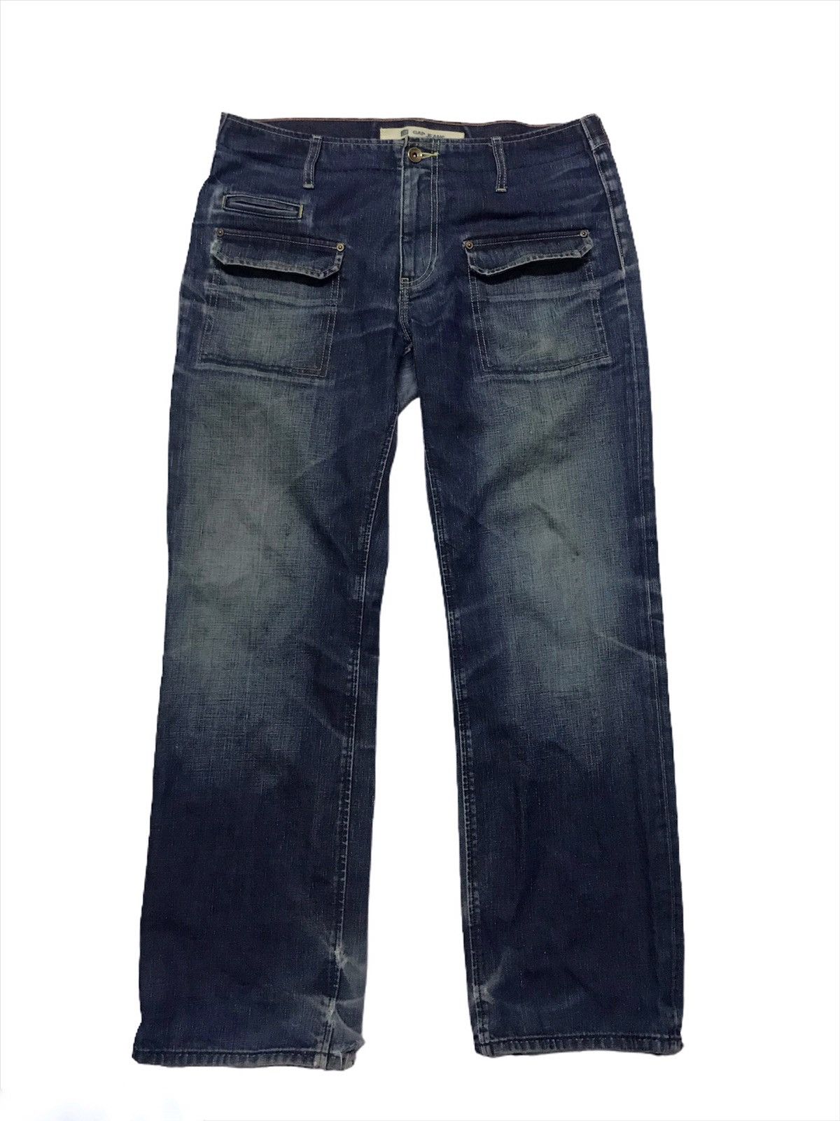 Gap Gap carpenter rusty wash blue jeans Size US 33 - 1 Thumbnail