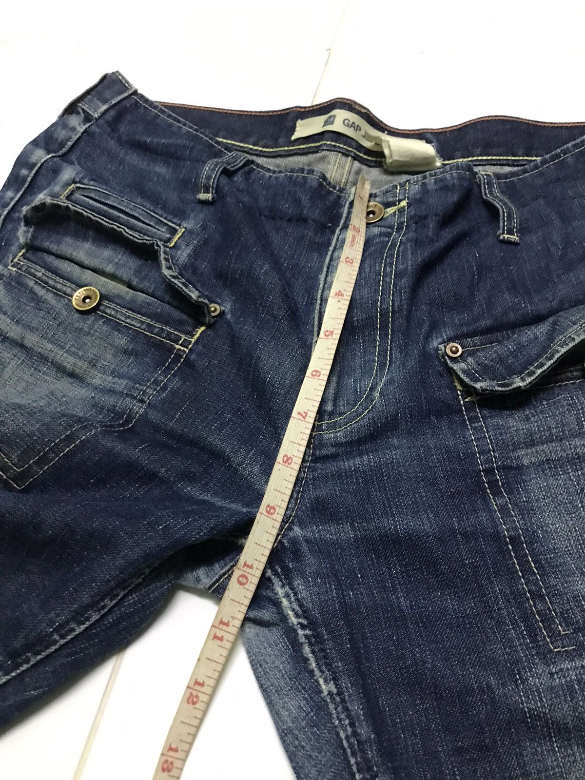 Gap Gap carpenter rusty wash blue jeans Size US 33 - 13 Thumbnail