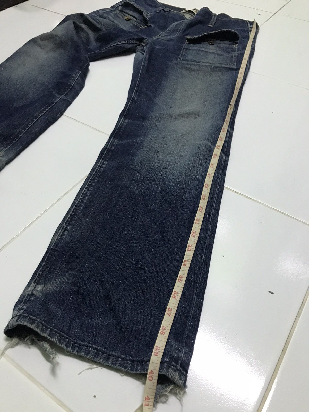 Gap Gap carpenter rusty wash blue jeans Size US 33 - 8 Thumbnail
