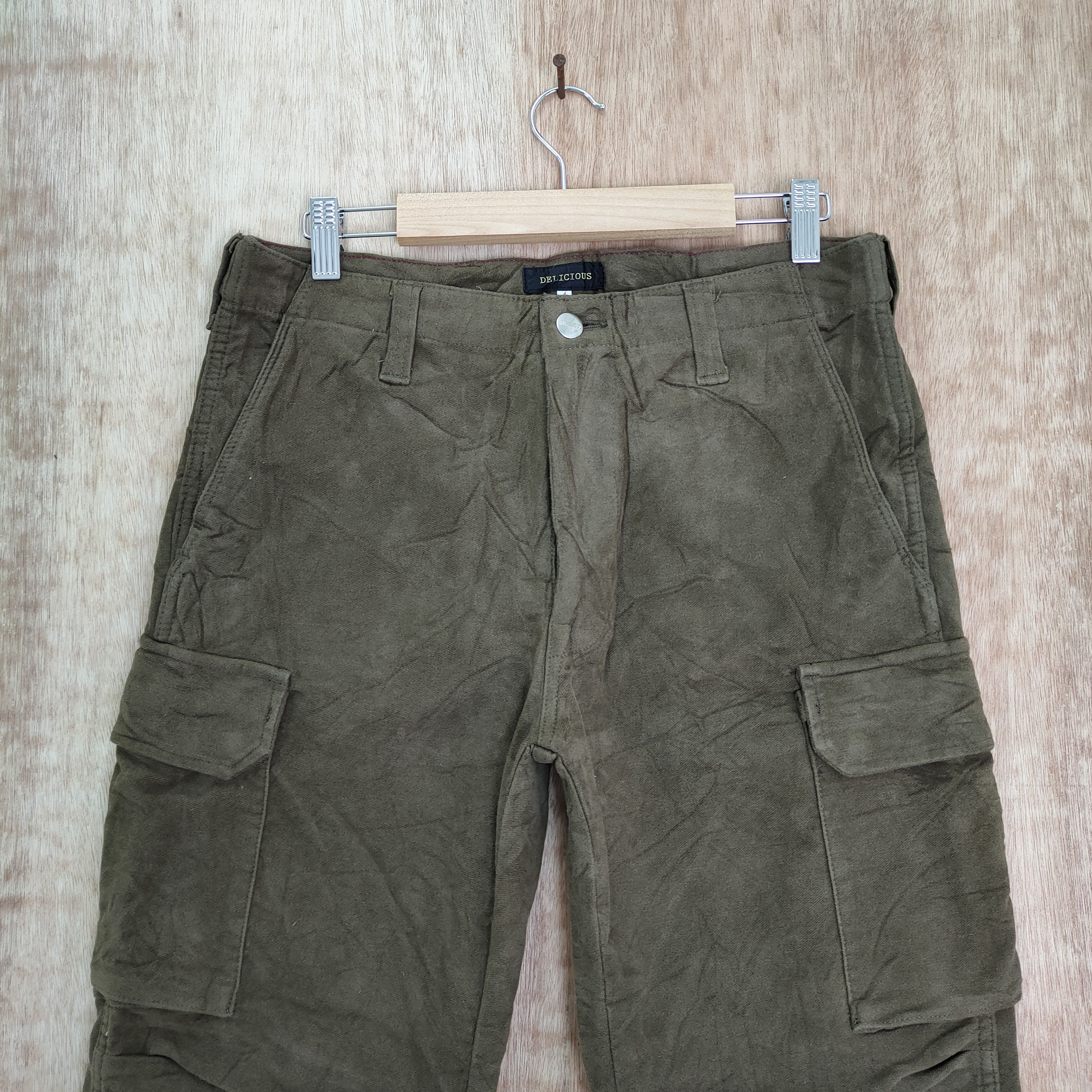 Japanese Brand VINTAGE DELICIOUS CARGO PANTS / TACTICAL PANTS Size US 30 / EU 46 - 4 Thumbnail