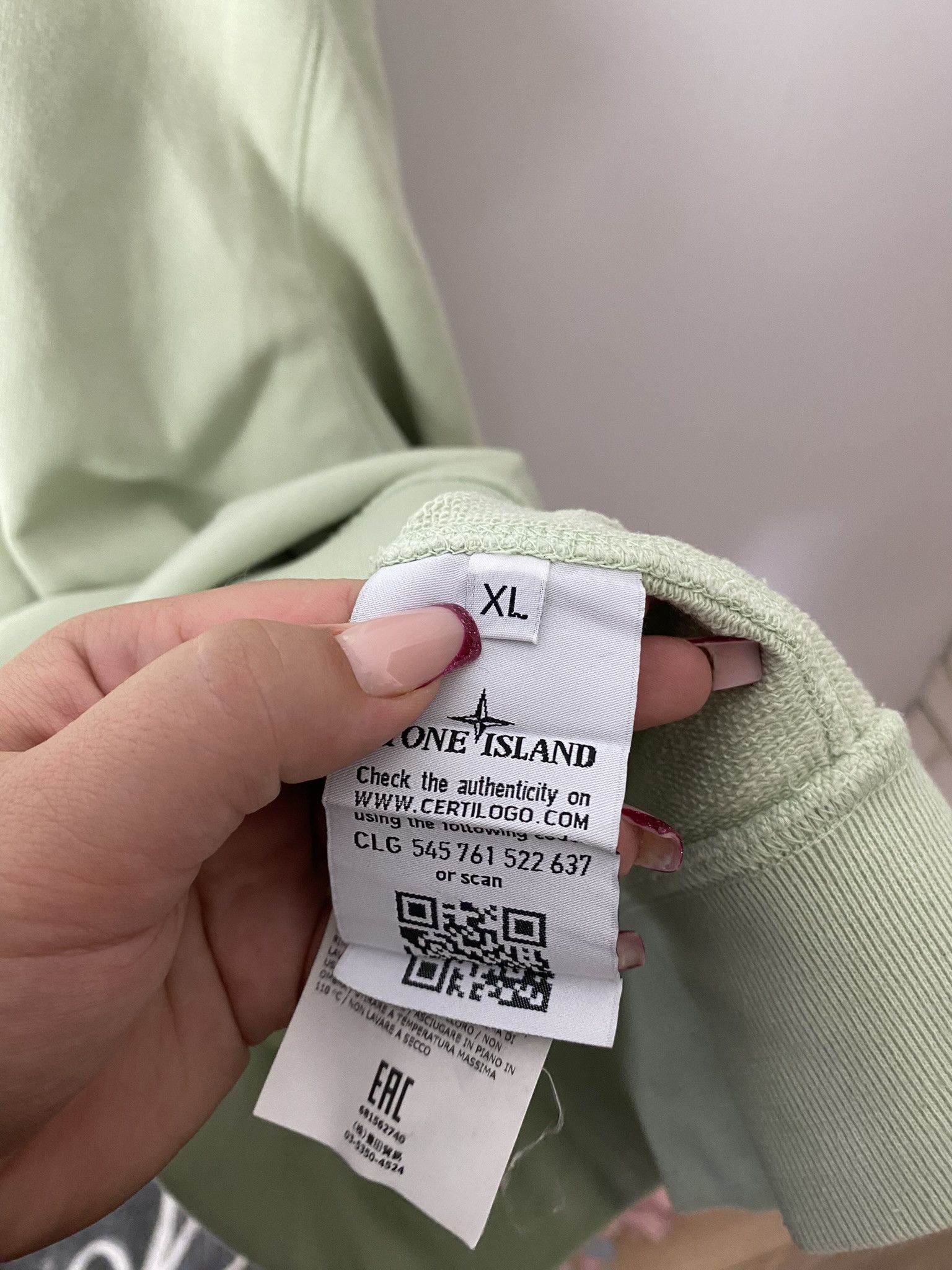 Stone Island Stone Island mint sweatshirt crewneck Size US XL / EU 56 / 4 - 5 Thumbnail
