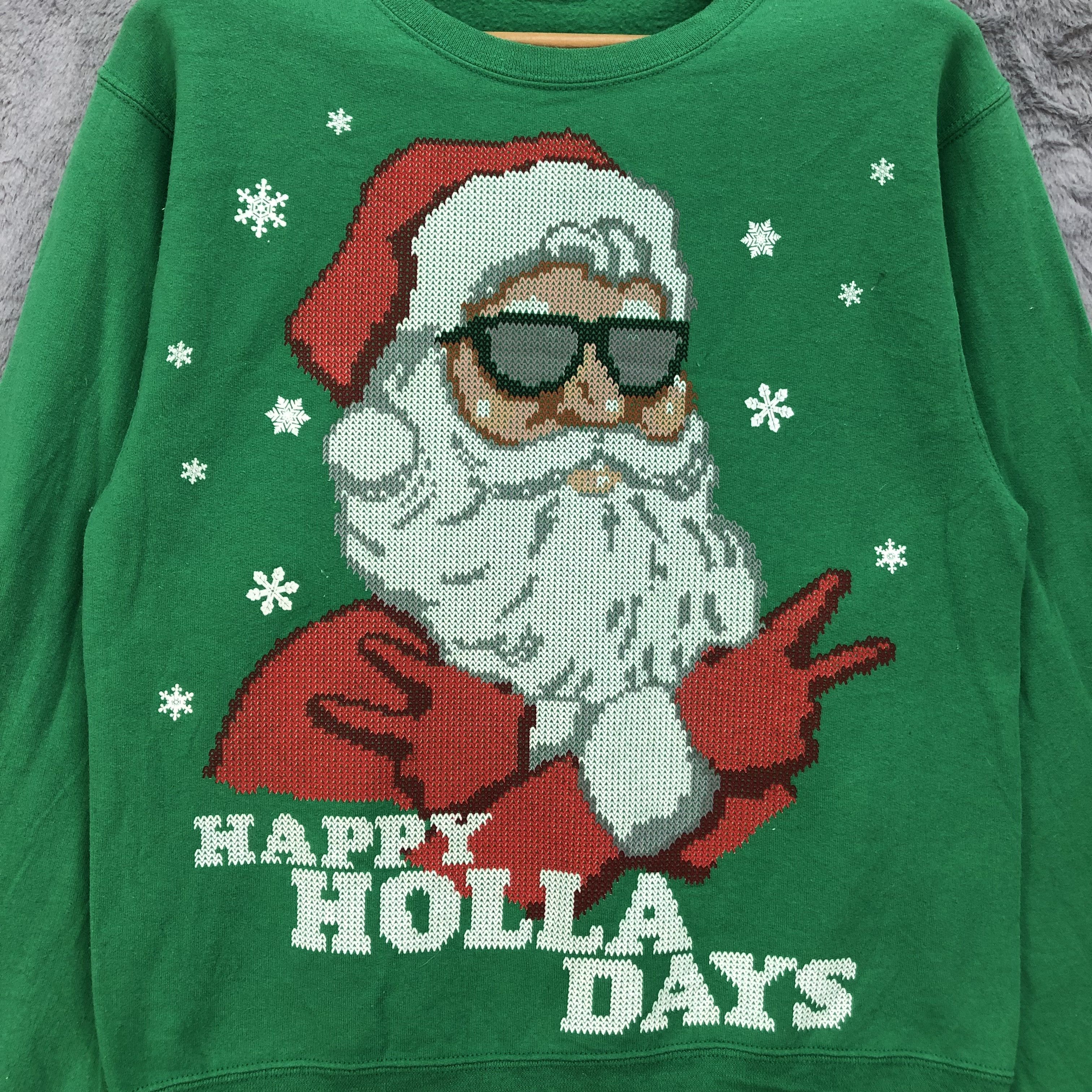 Jerzees Happy Holla Days Santa Graphic Printed Sweatshirts #4578-159 Size US S / EU 44-46 / 1 - 3 Thumbnail