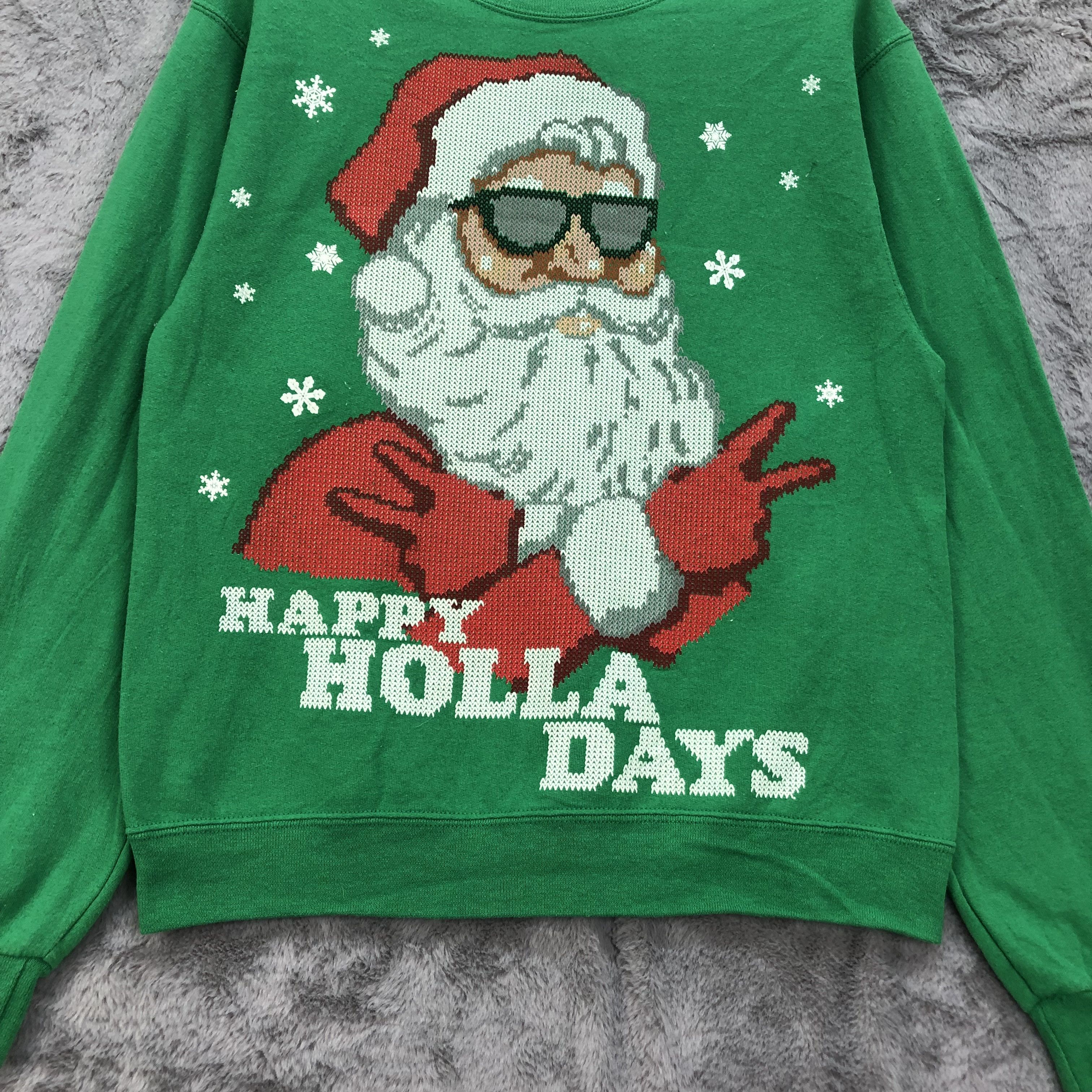 Jerzees Happy Holla Days Santa Graphic Printed Sweatshirts #4578-159 Size US S / EU 44-46 / 1 - 4 Thumbnail