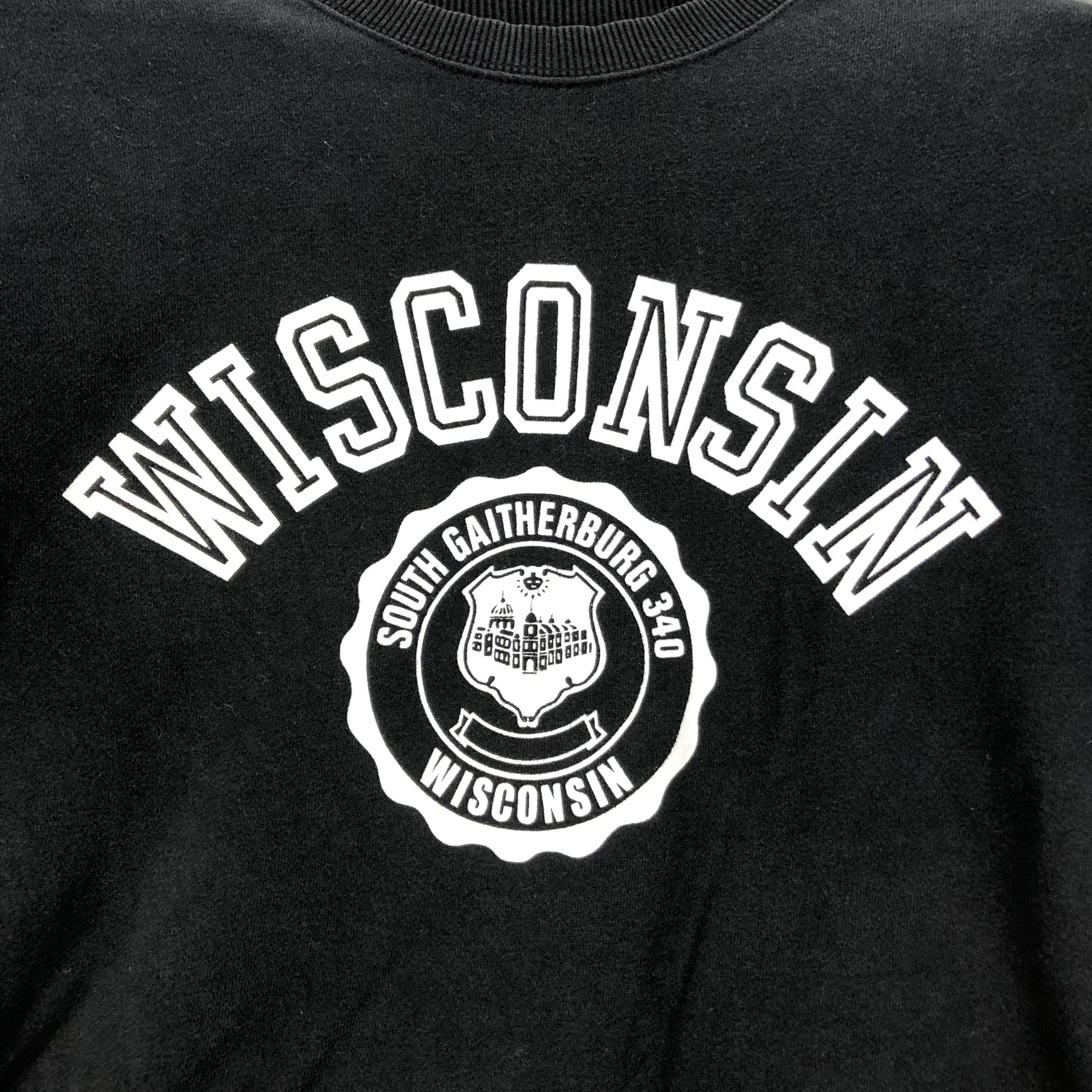 Champion Champion WISCONSIN Black Sweatshirts #4602-160 Size M / US 6-8 / IT 42-44 - 3 Thumbnail