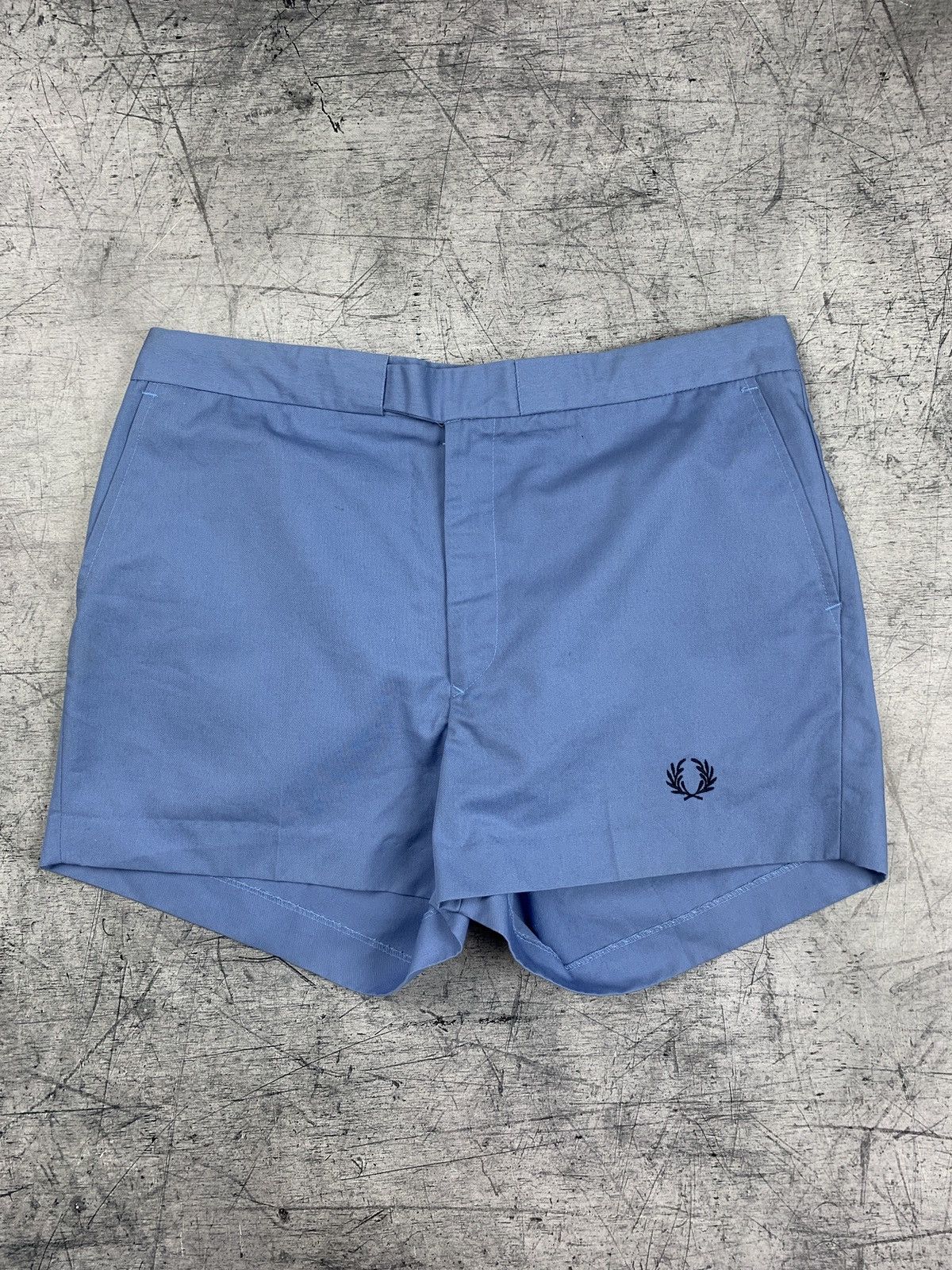 Fred Perry Vintage Fred Perry Shorts Tennis Pants Size 36 Baby Blue Size US 36 / EU 52 - 1 Thumbnail