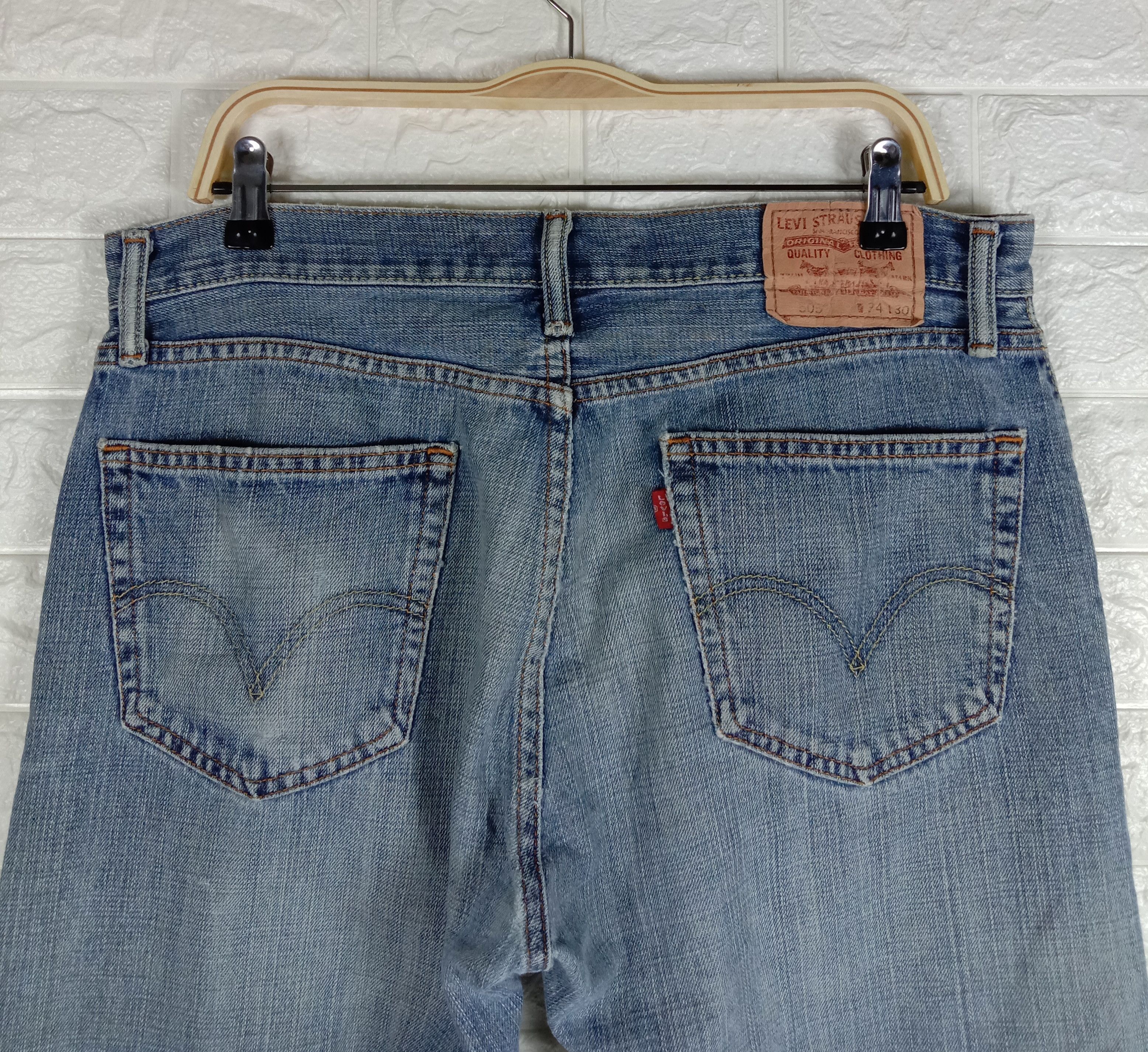 Levi's Vintage Levi's 505 Jeans Straight Fit Distressed Denim Size US 34 / EU 50 - 6 Thumbnail