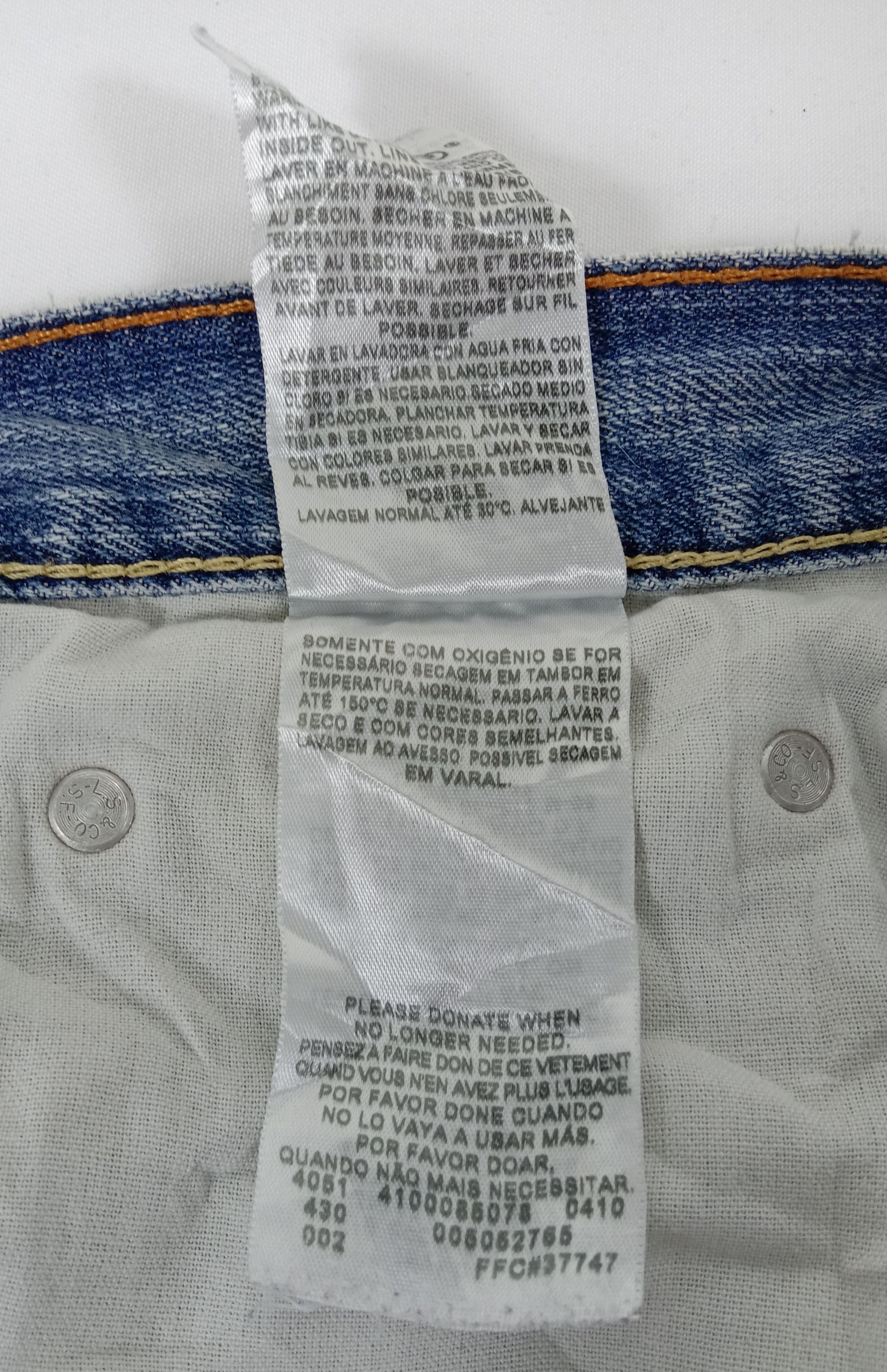 Levi's Vintage Levi's 505 Jeans Straight Fit Distressed Denim Size US 34 / EU 50 - 15 Thumbnail